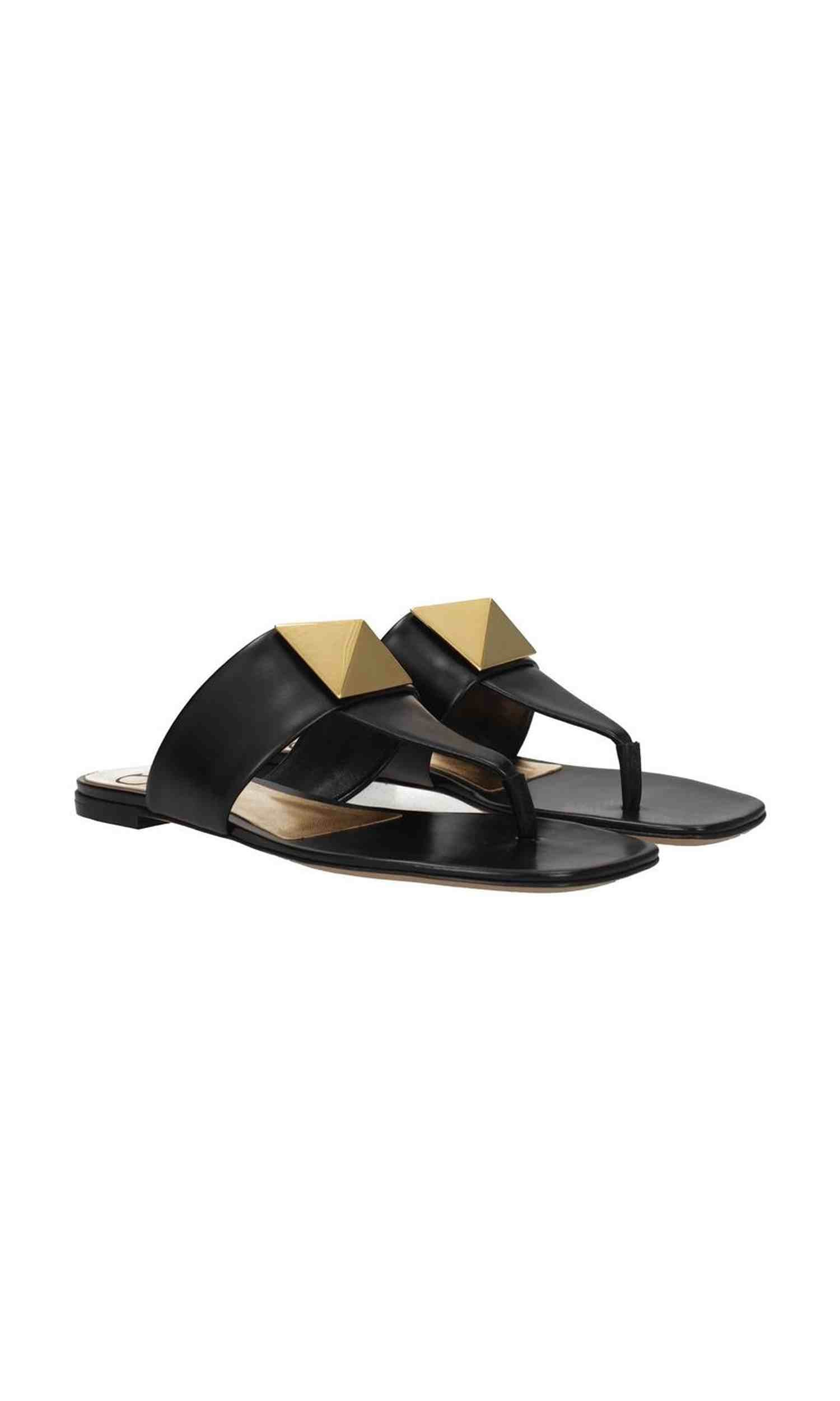 Valentino Leather Garavani One Stud Thong Sandals Glam Steals