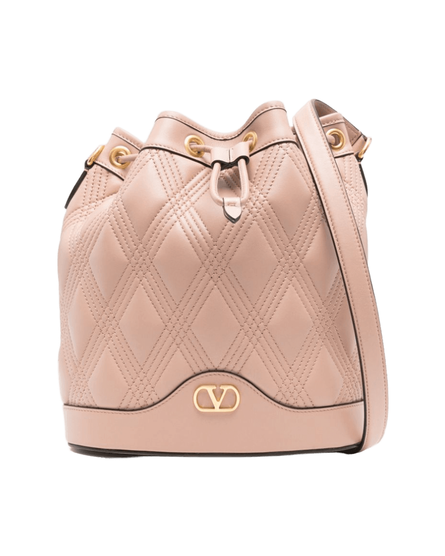 Valentino Leather Garavani Quiltie 67 Bucket Bag Glam Steals