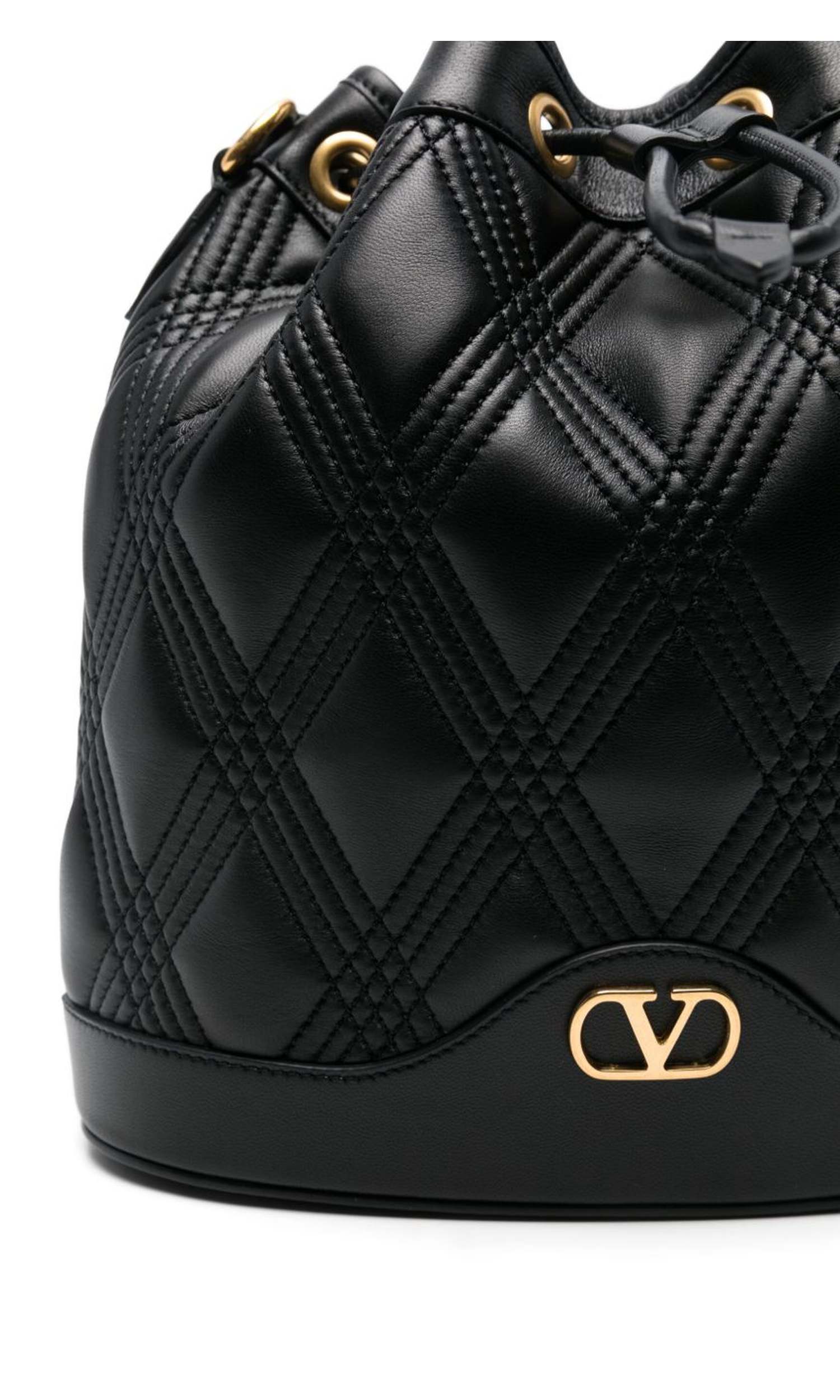 Valentino Leather Garavani Quiltie 67 Bucket Bag Glam Steals