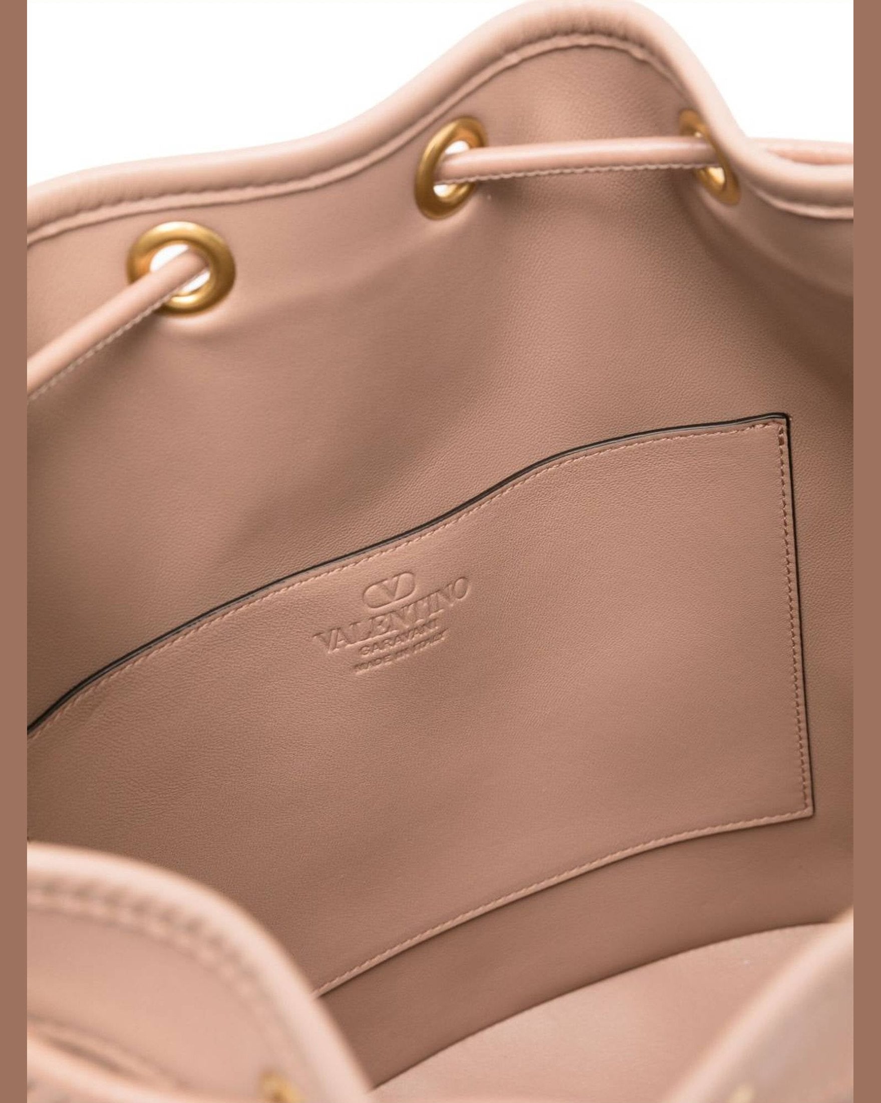 Valentino Leather Garavani Quiltie 67 Bucket Bag Glam Steals