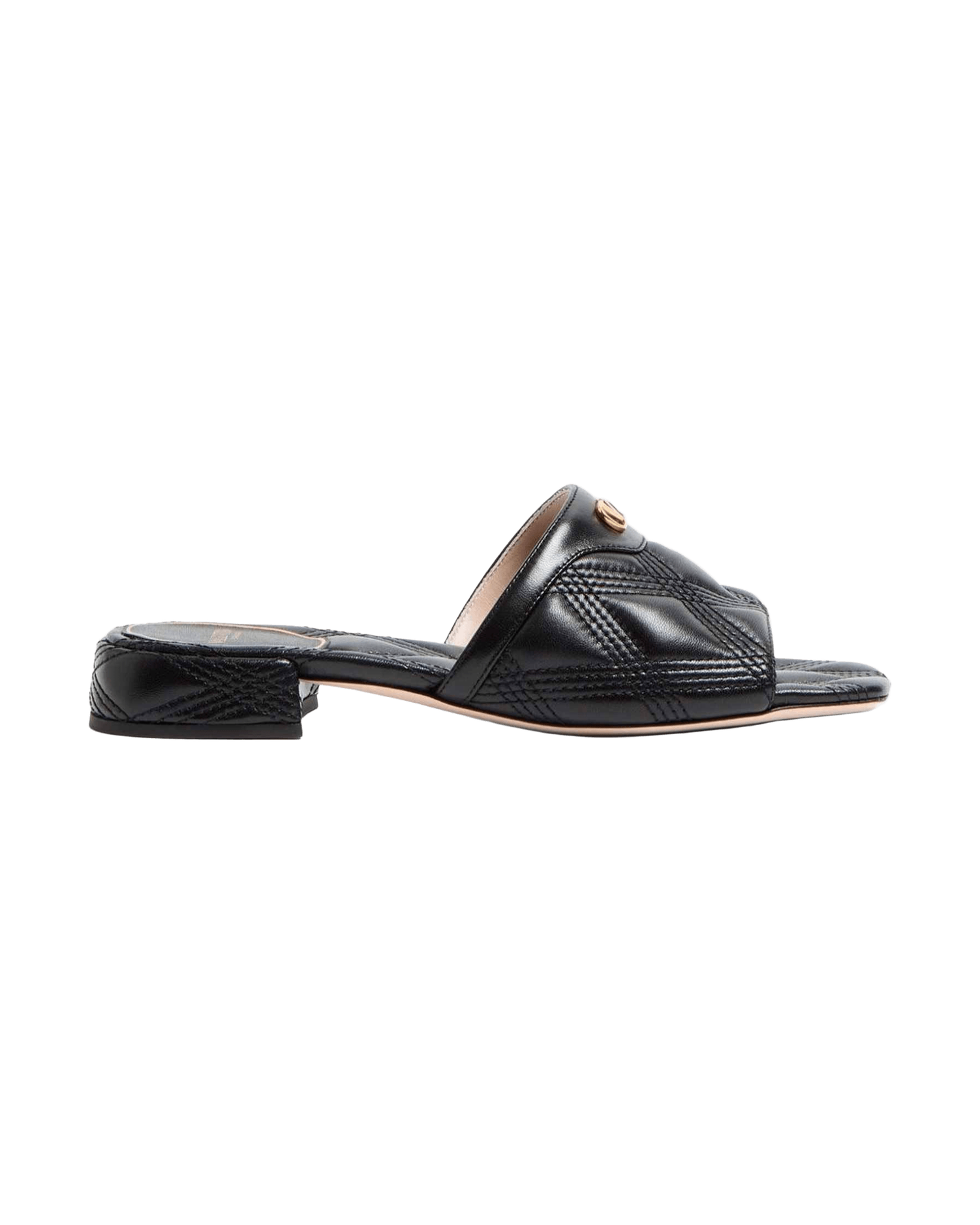 Valentino Leather Garavani Quiltie 67 Slide Sandals in 60mm Quilted Nappa Glam Steals
