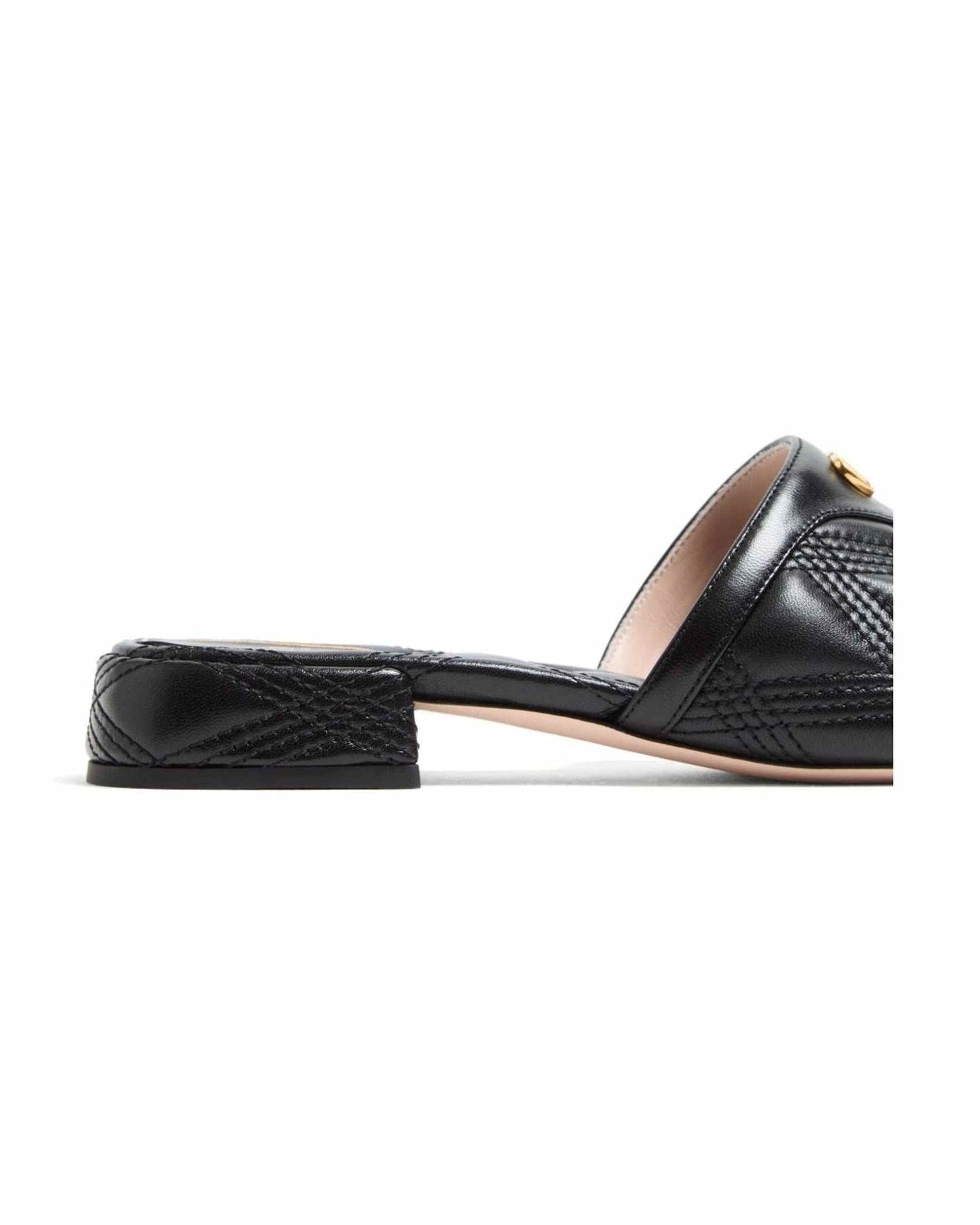 Valentino Leather Garavani Quiltie 67 Slide Sandals in 60mm Quilted Nappa Glam Steals