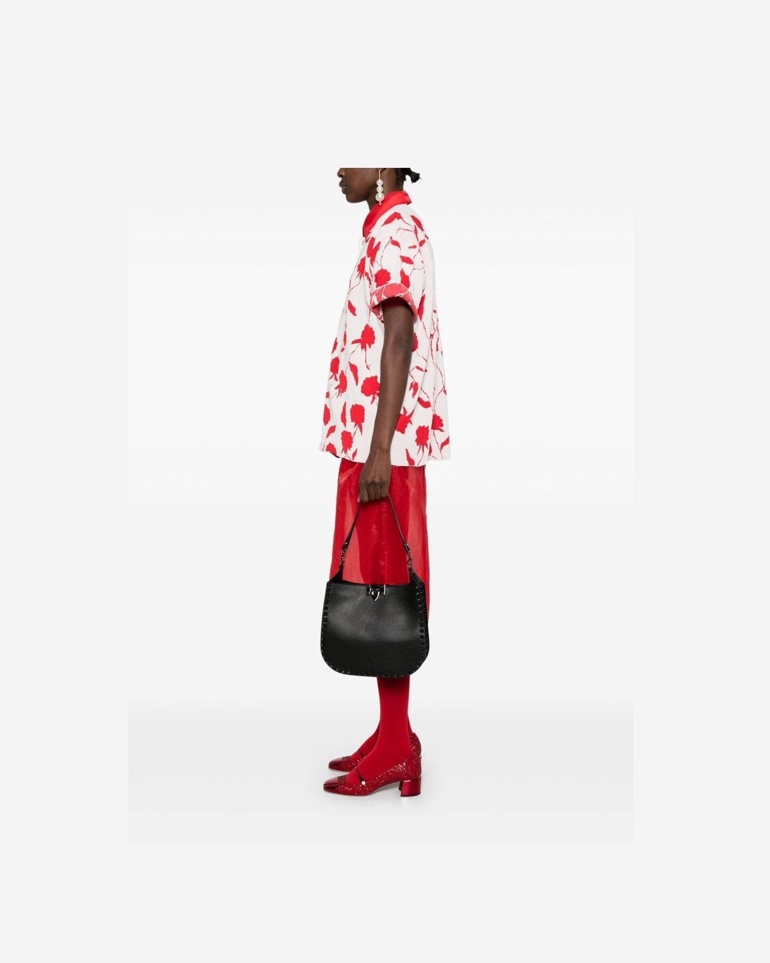 Valentino Leather Garavani Rockstud Hobo Bag Glam Steals