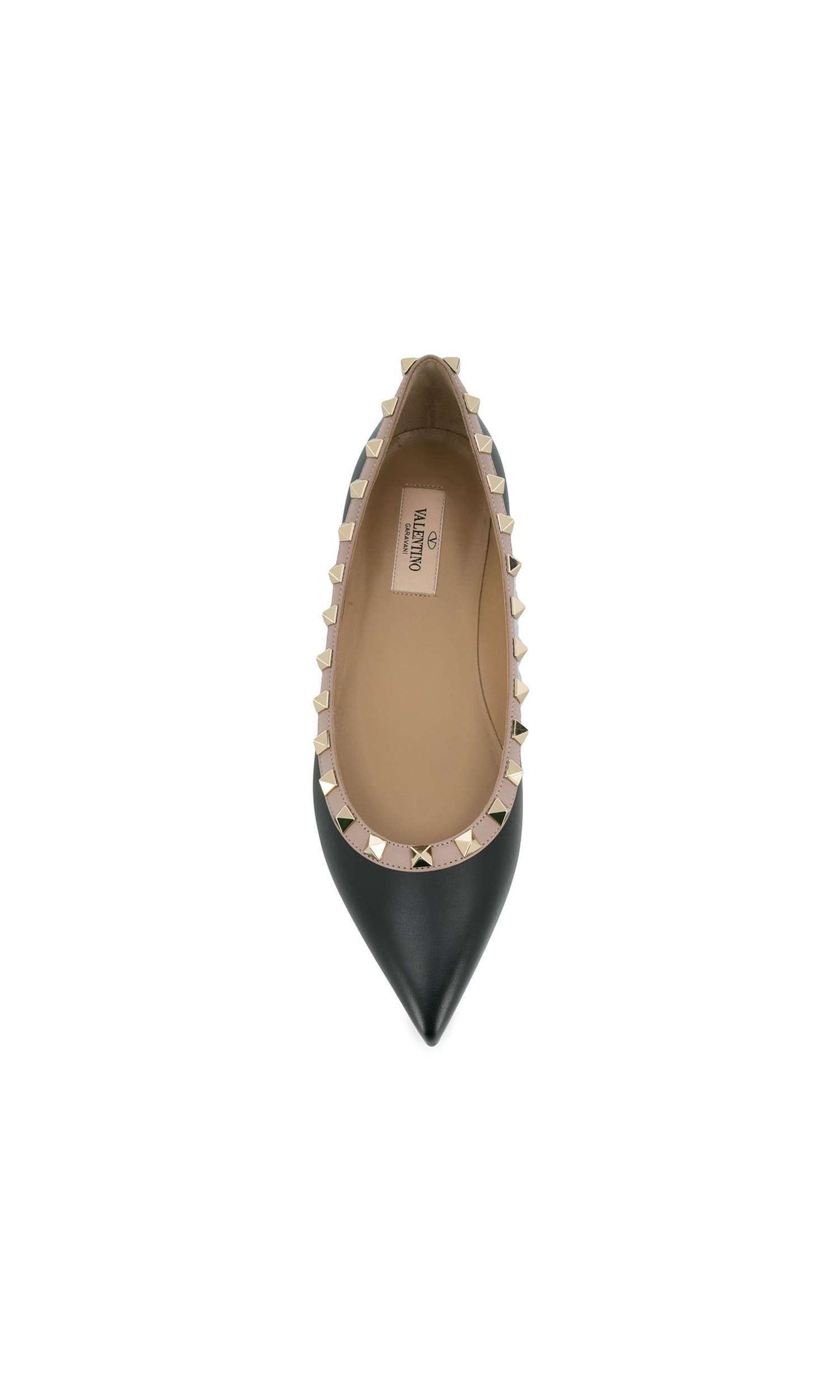 Valentino Leather Garavani Rockstud Patent Ballerina Glam Steals