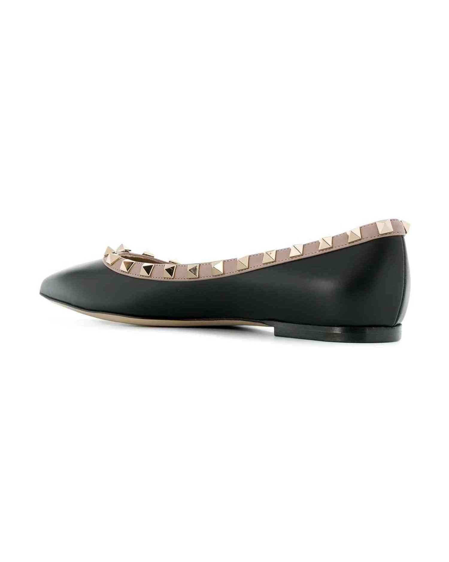 Valentino Leather Garavani Rockstud Patent Ballerina Glam Steals