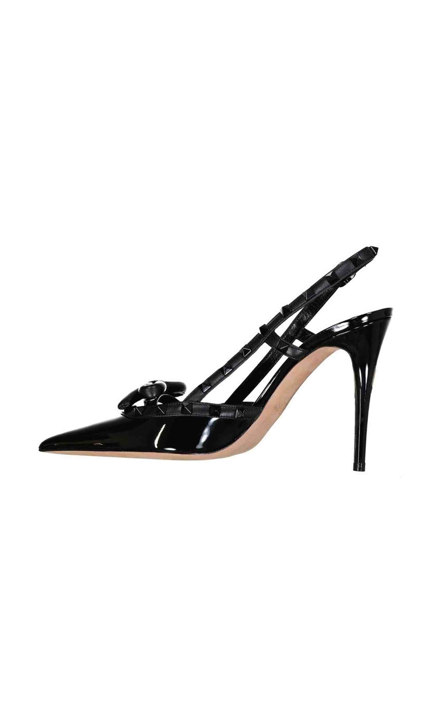 Valentino Leather Garavani Rockstud Slingback Pumps Glam Steals
