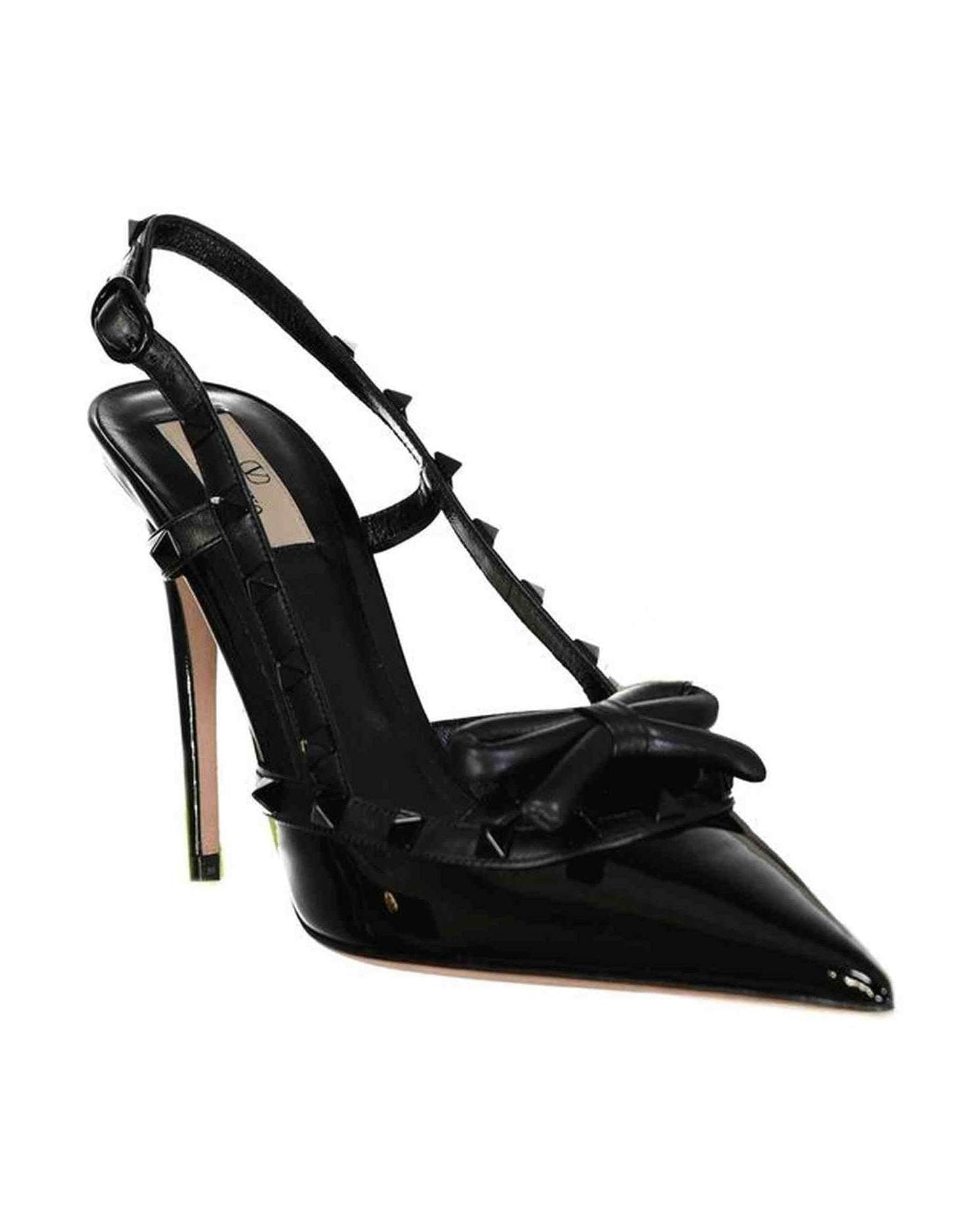 Valentino Leather Garavani Rockstud Slingback Pumps Glam Steals