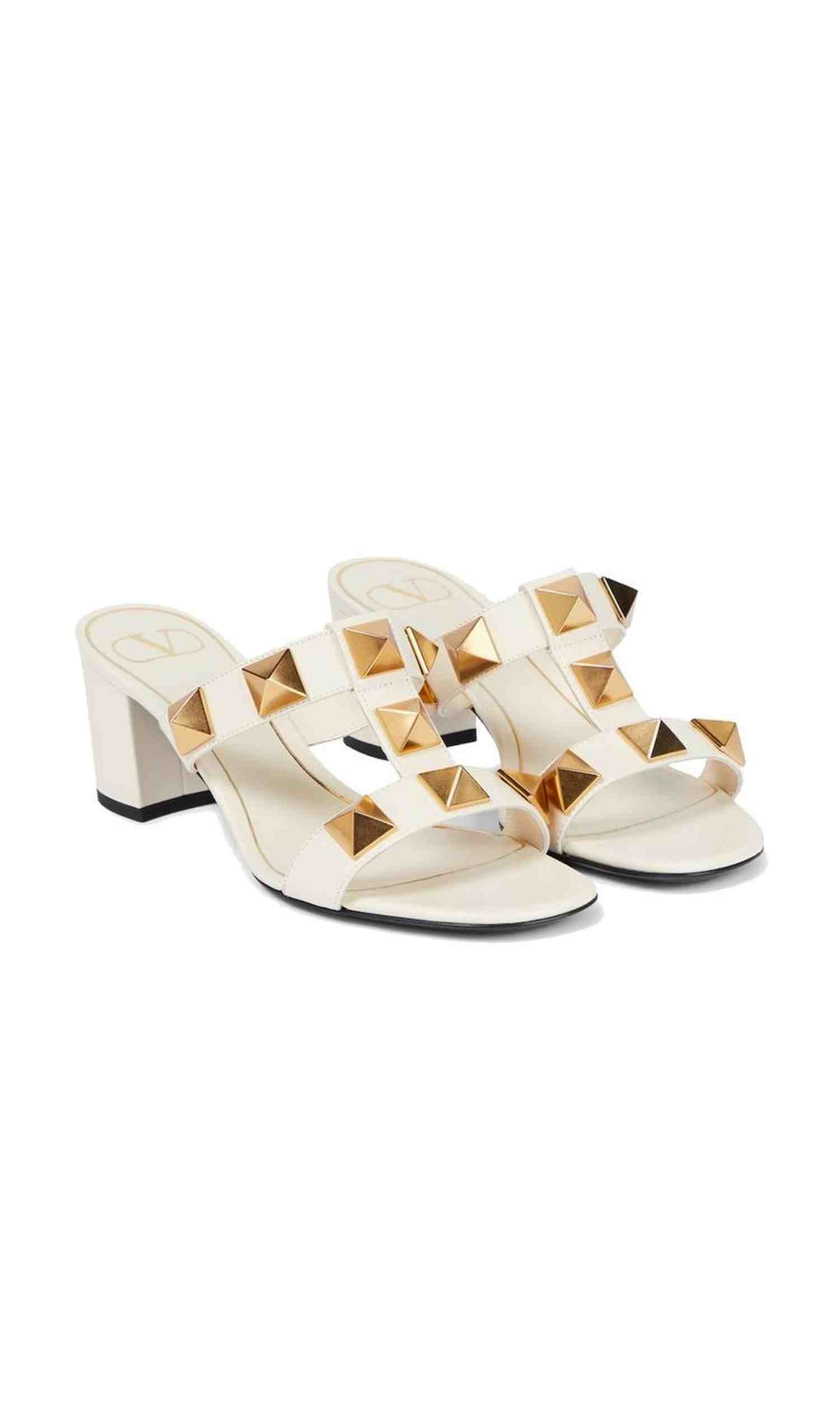 Valentino Leather Garavani Roman Stud Sandals Glam Steals