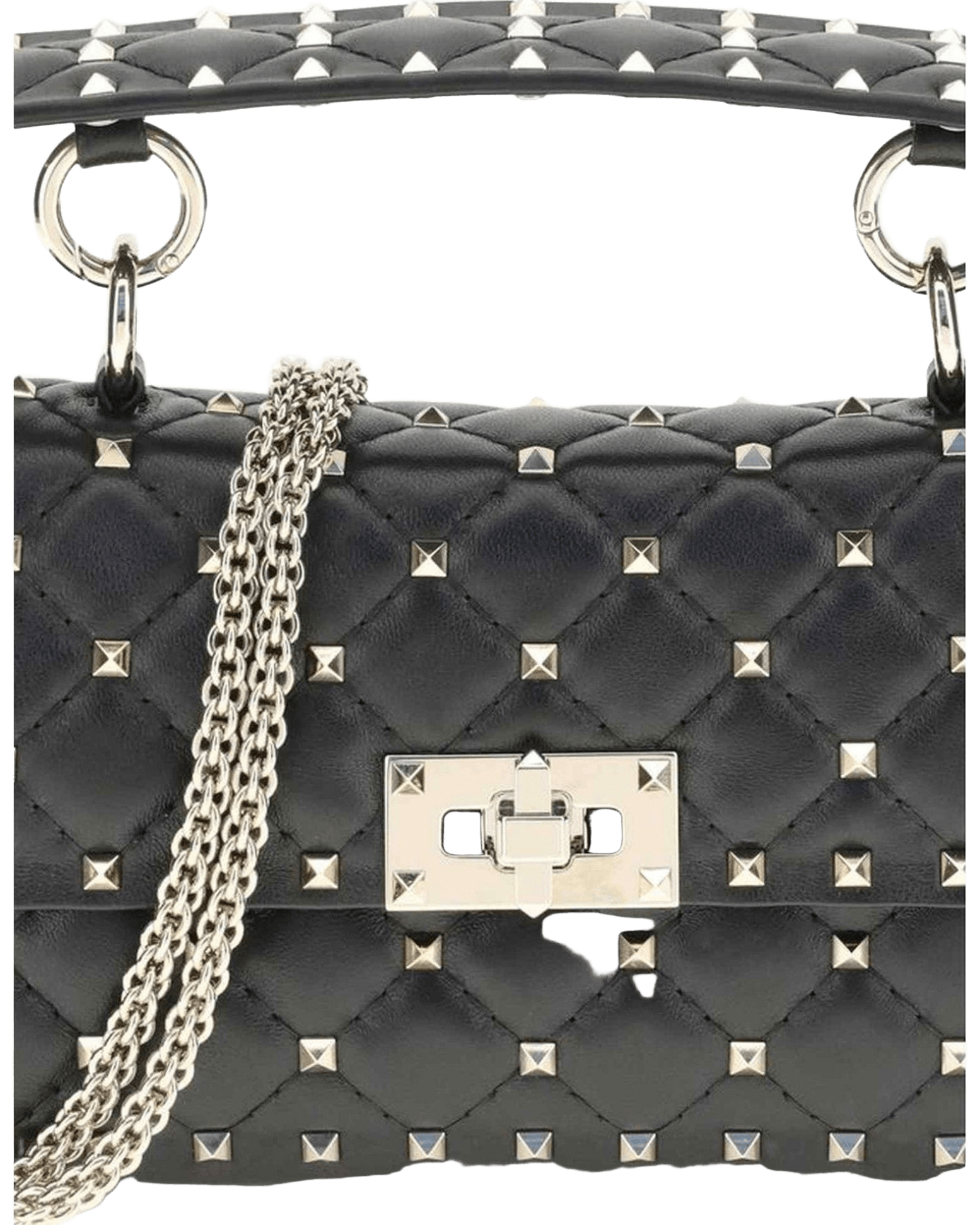 Valentino Garavani Leather Small Rockstud Spike Handbag Glam Steals