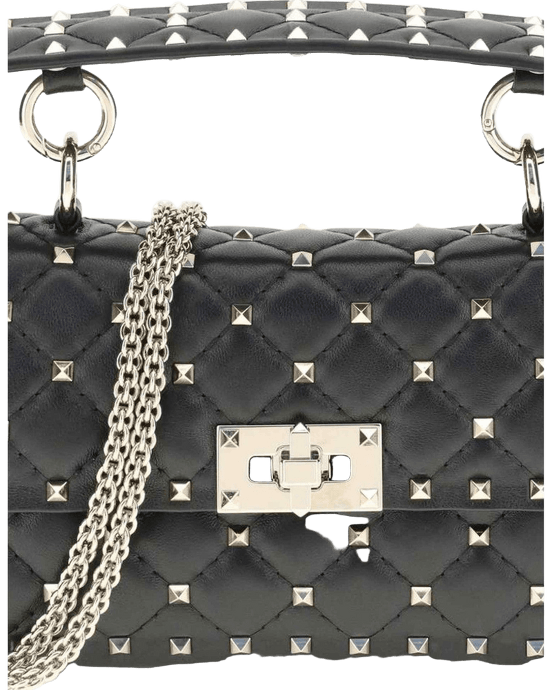 Valentino Garavani Leather Small Rockstud Spike Handbag Glam Steals