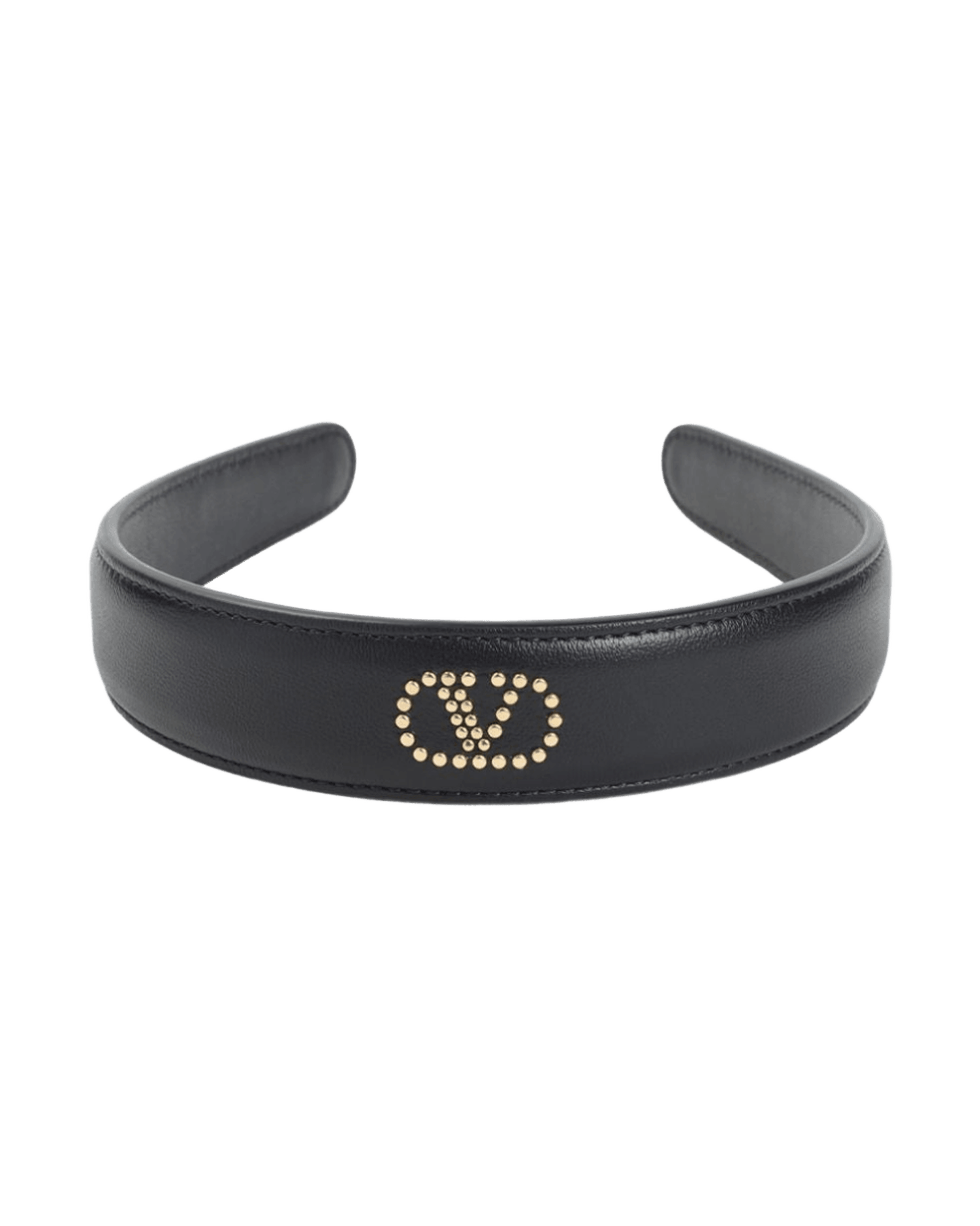 Valentino Leather Garavani Stud Embellished Headband Glam Steals