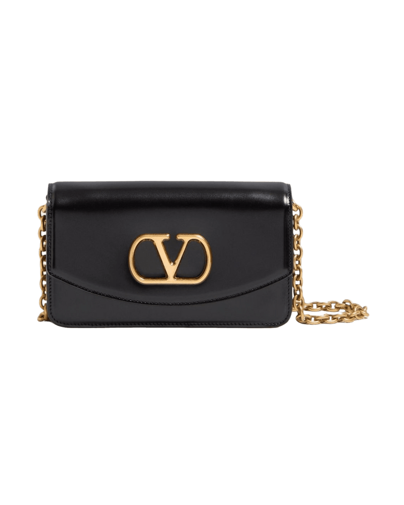 Valentino Garavani Leather Vain Small Clutch Glam Steals