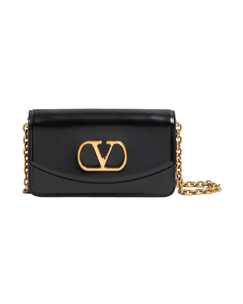 Valentino Garavani Leather Vain Small Shoulder Bag Glam Steals