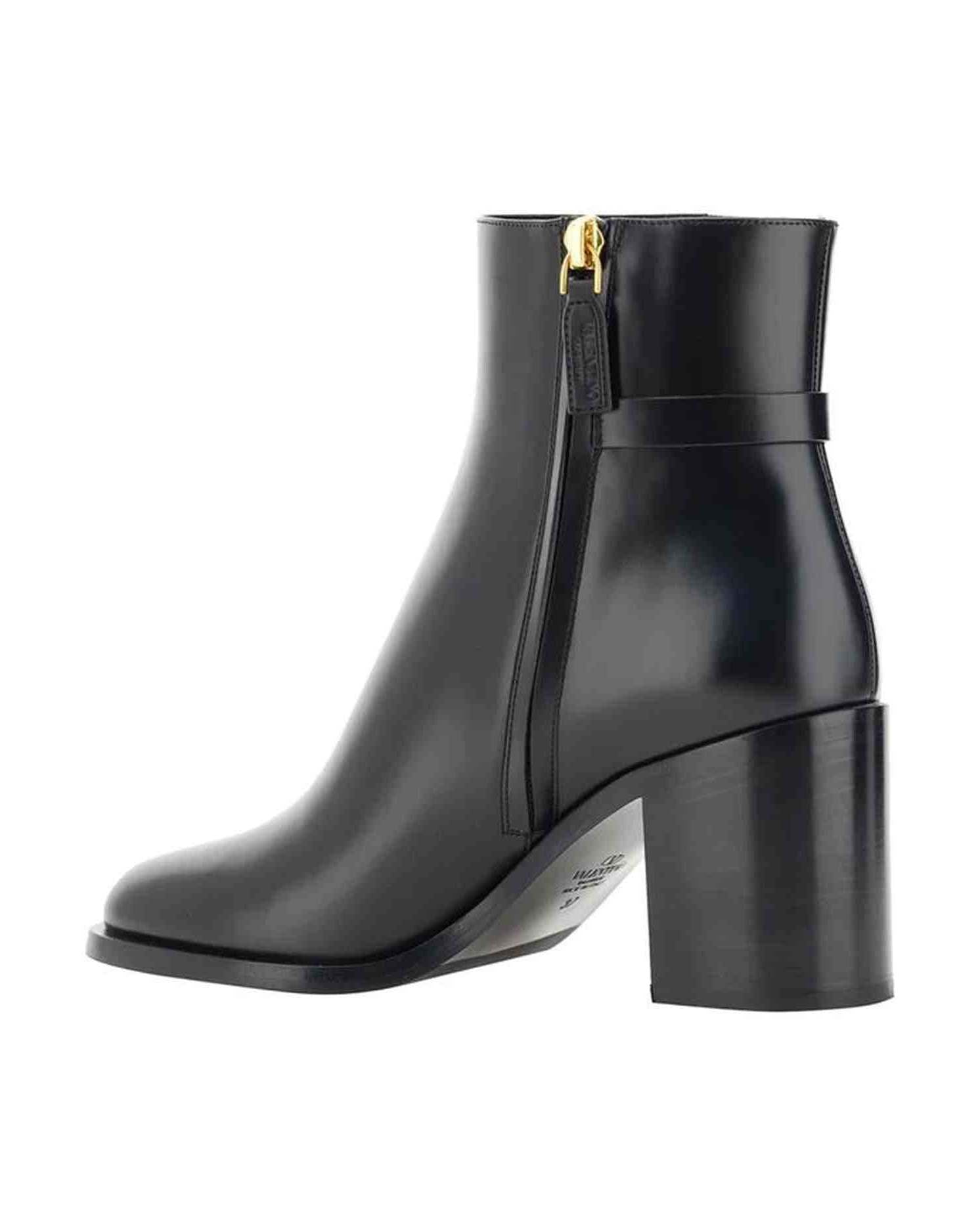 Valentino Leather Garavani Vlogo Ankle Boots Glam Steals