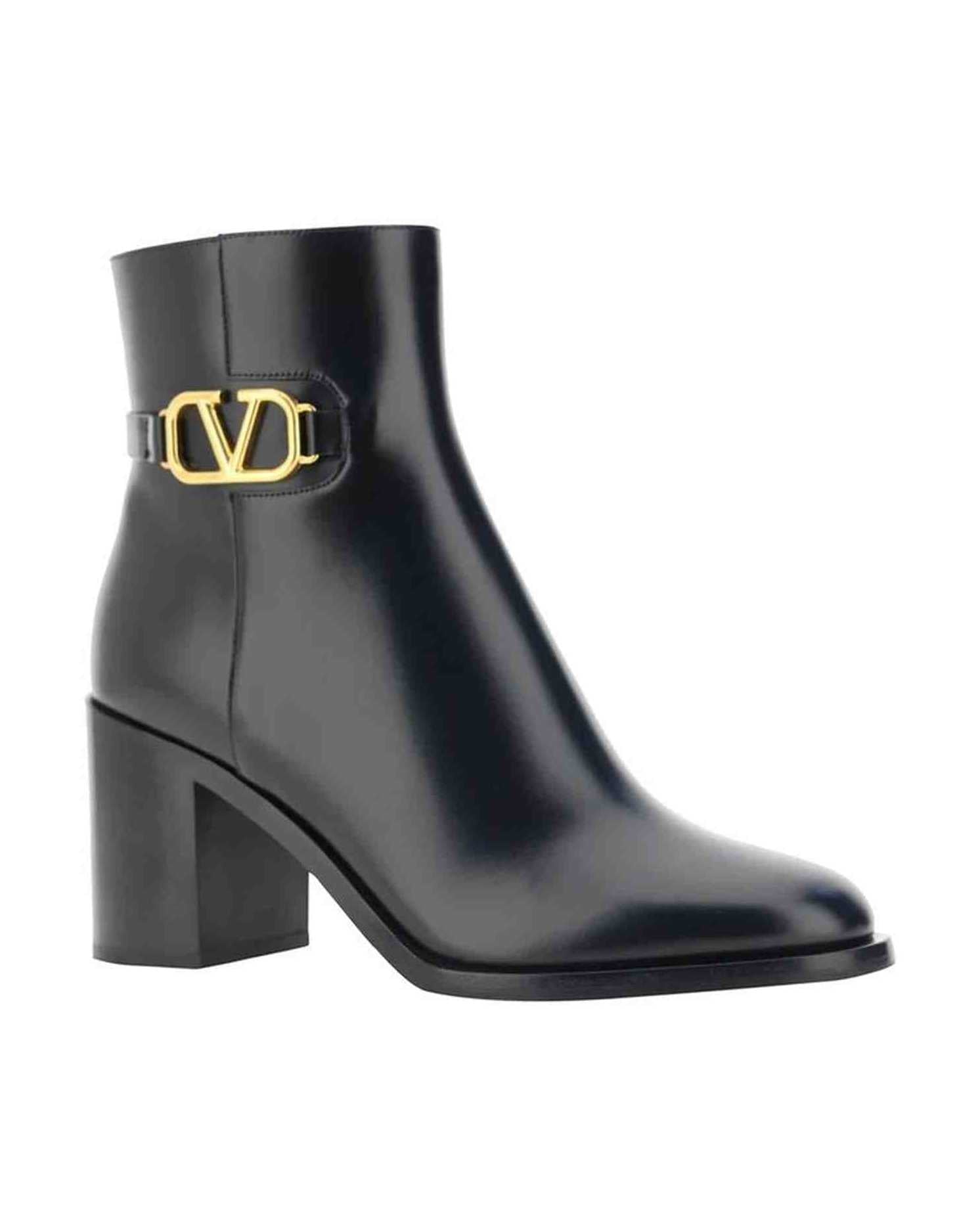 Valentino Leather Garavani Vlogo Ankle Boots Glam Steals