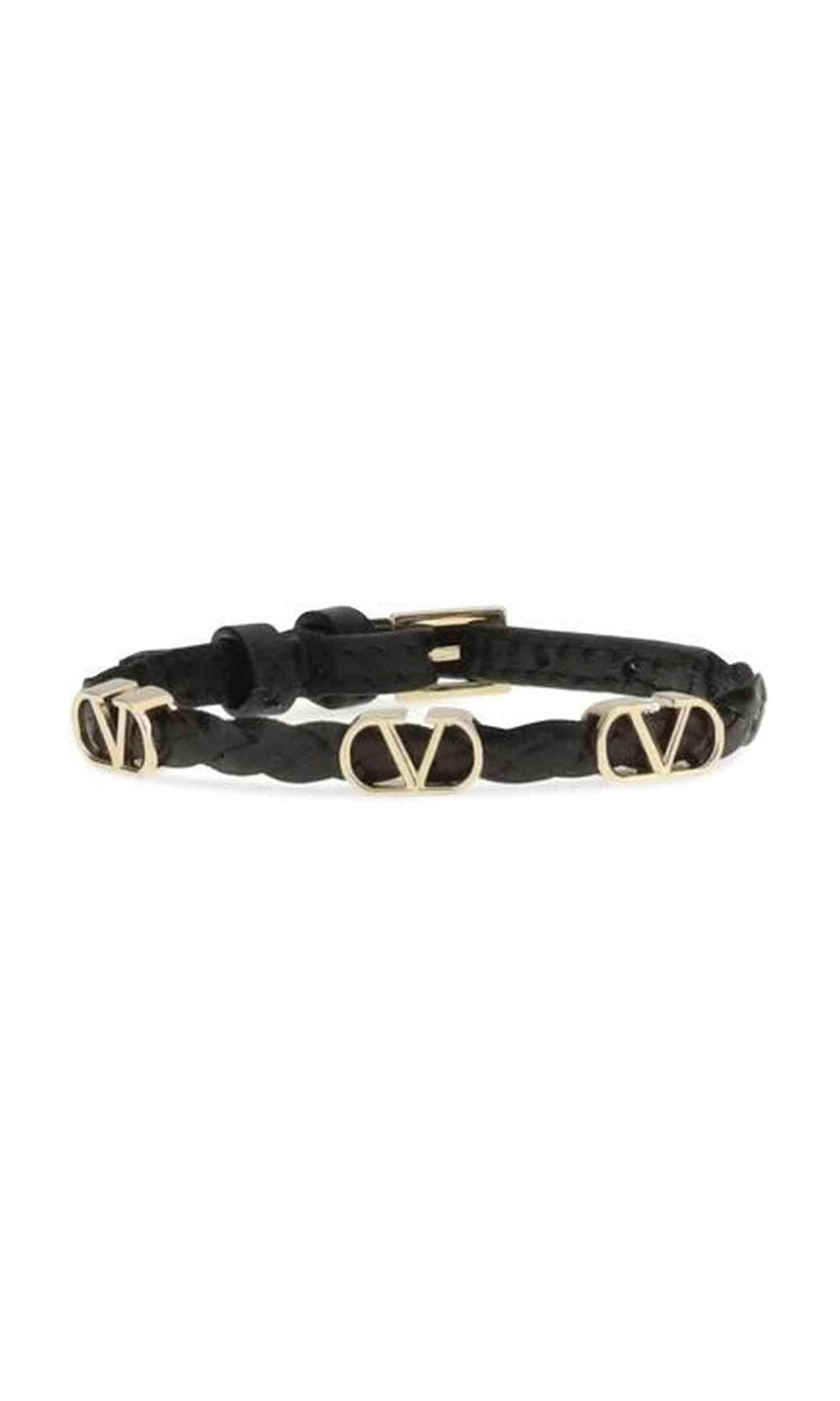 Valentino Leather Garavani Vlogo Bracelet Glam Steals