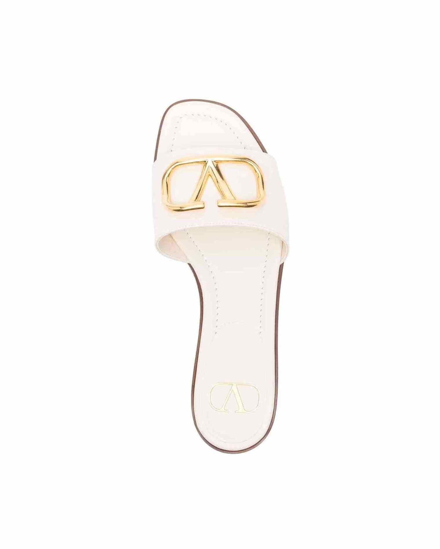 Valentino Leather Garavani Vlogo Sandals Glam Steals