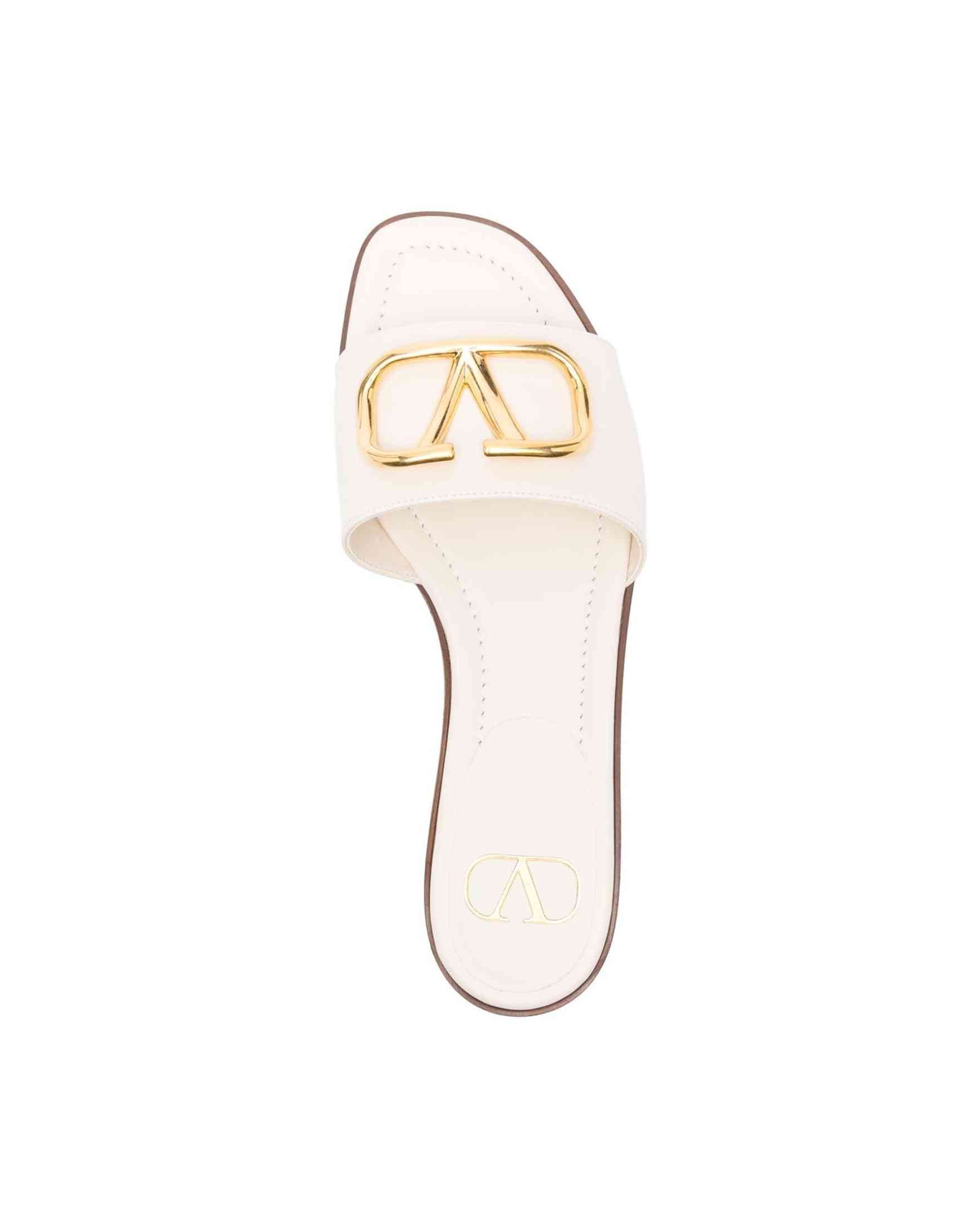 Valentino Leather Garavani Vlogo Sandals Glam Steals
