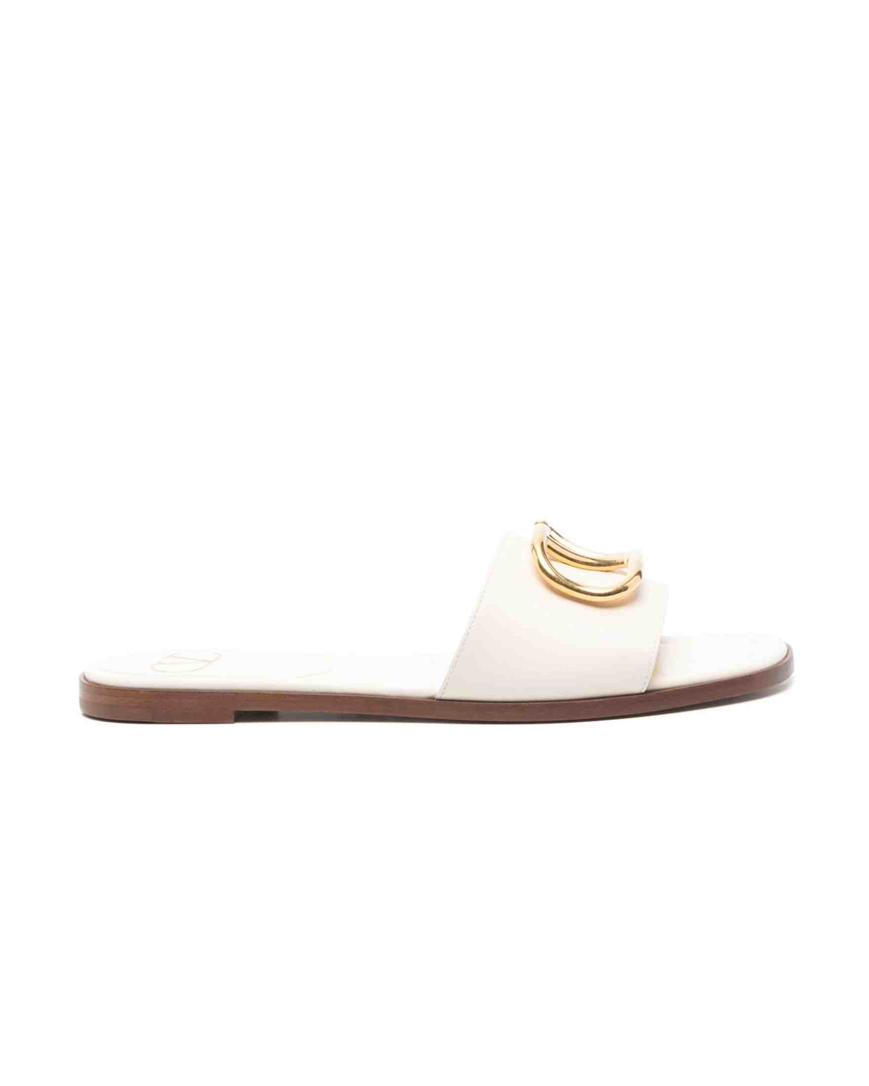 Valentino Leather Garavani Vlogo Sandals Glam Steals