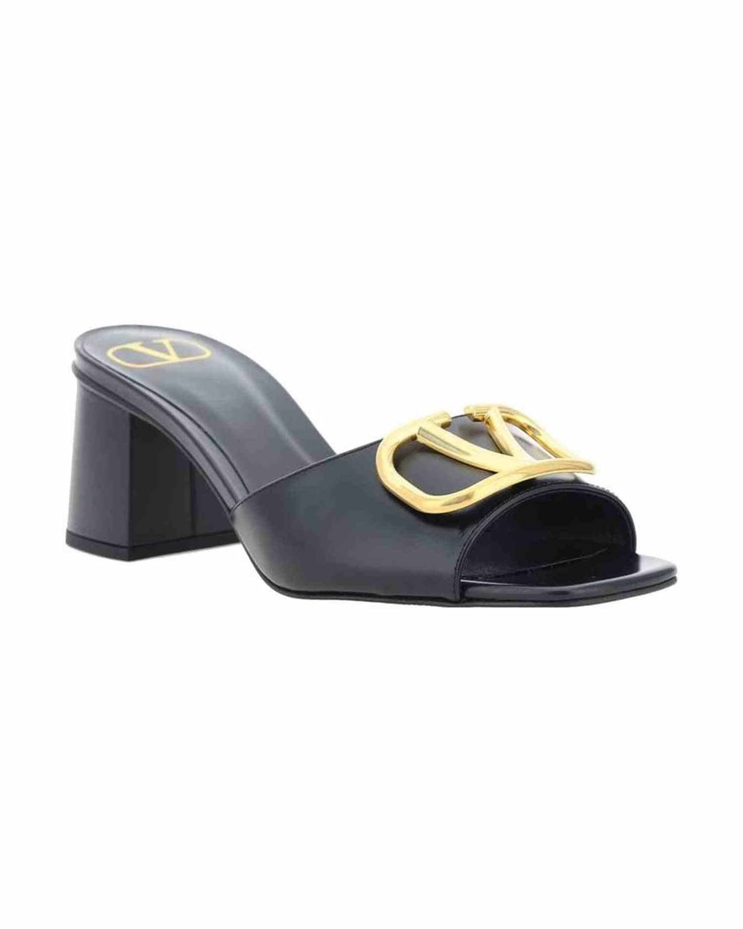 Valentino Leather Garavani Vlogo Sandals Glam Steals