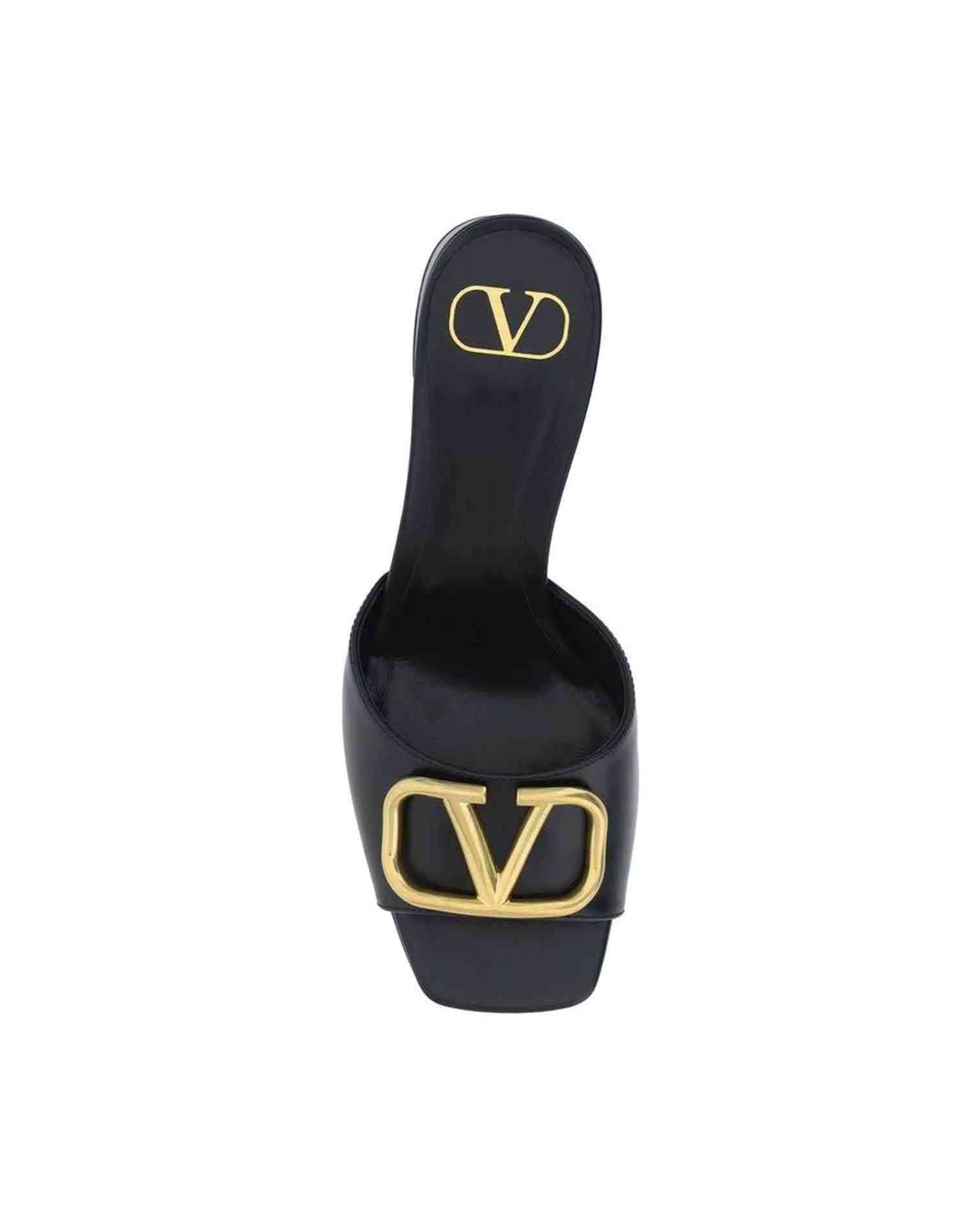 Valentino Leather Garavani Vlogo Sandals Glam Steals