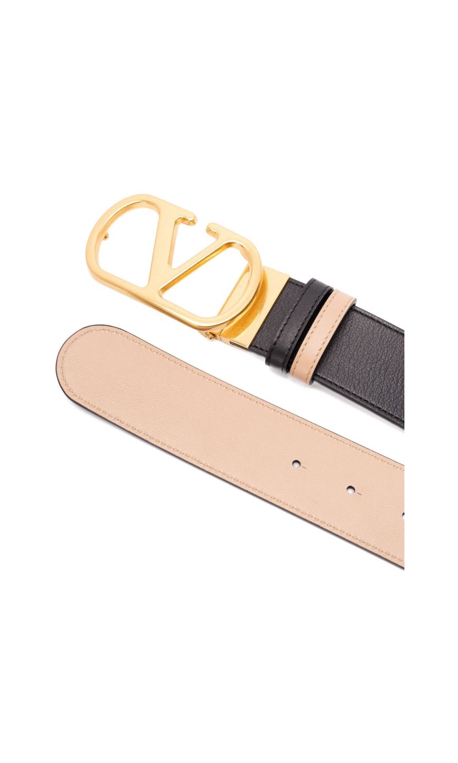 Valentino Leather Garavani Vlogo Signature Reversible Belt Glam Steals
