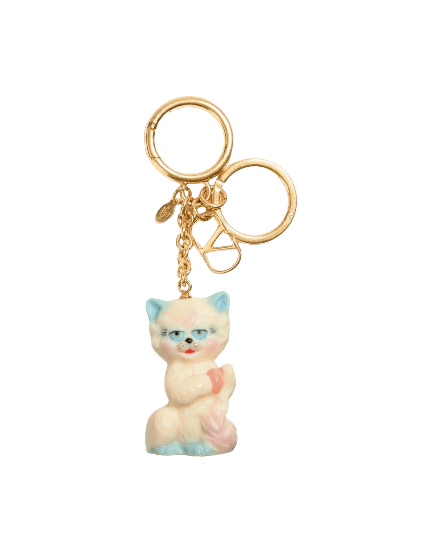 Valentino Nylon Garavani Le Chat De La Maison Bag Charm With Keychain Glam Steals