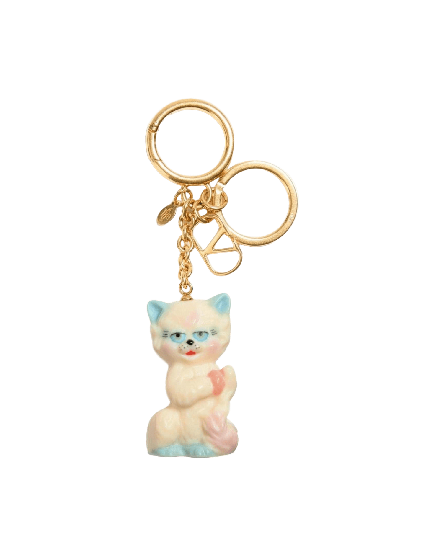 Valentino Nylon Garavani Le Chat De La Maison Bag Charm With Keychain Glam Steals