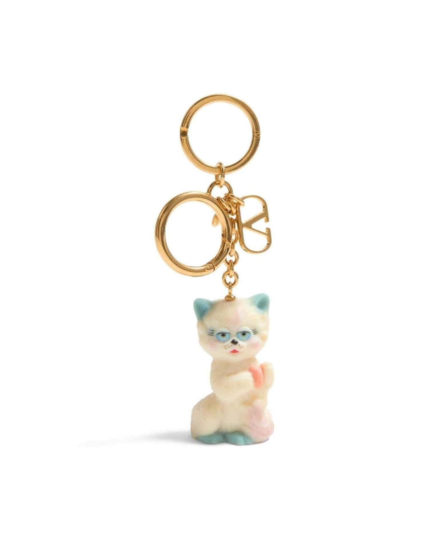 Valentino Nylon Garavani Le Chat De La Maison Bag Charm with Keychain Glam Steals