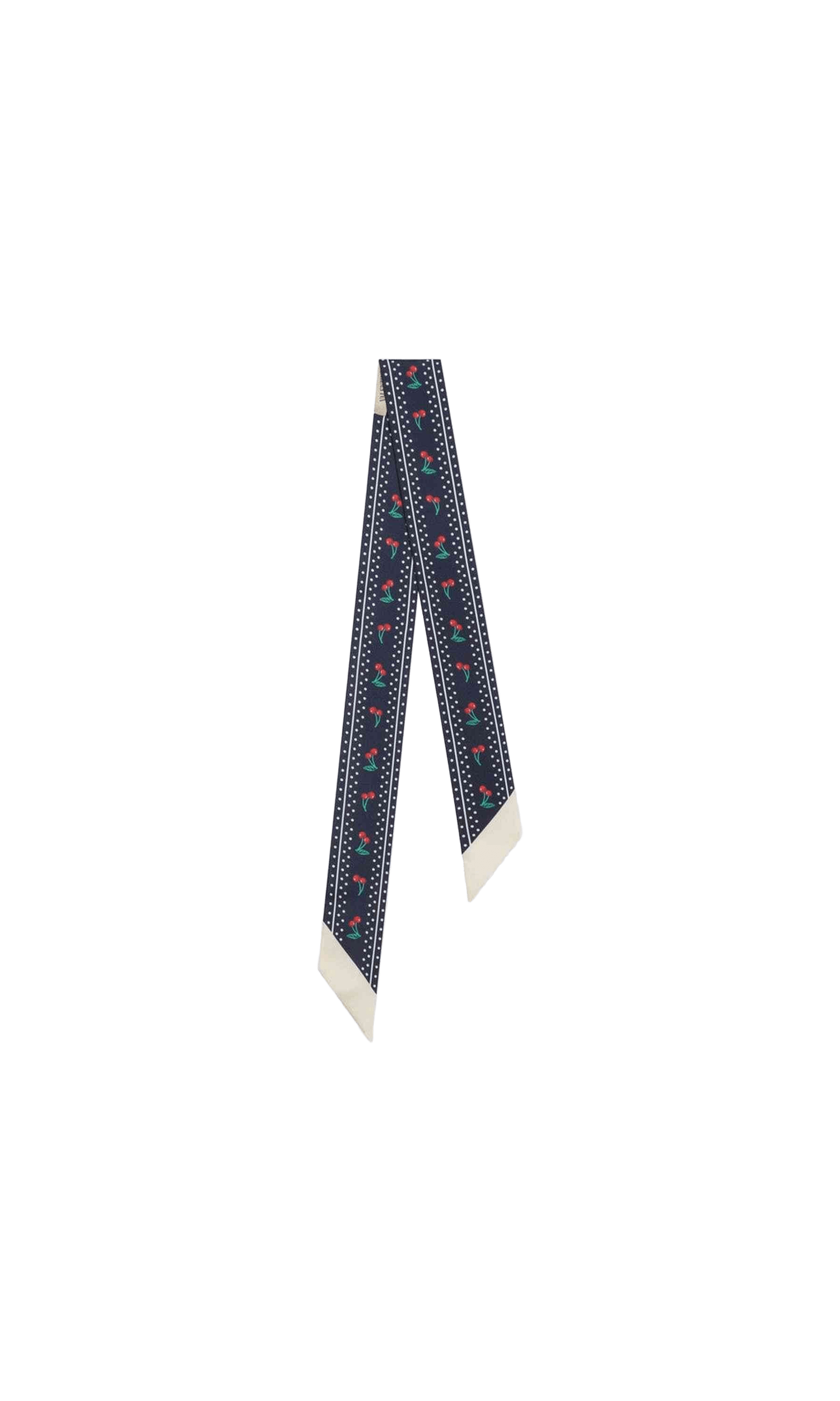 Valentino Silk Garavani Cherryfic Bandeaux Scarf Glam Steals