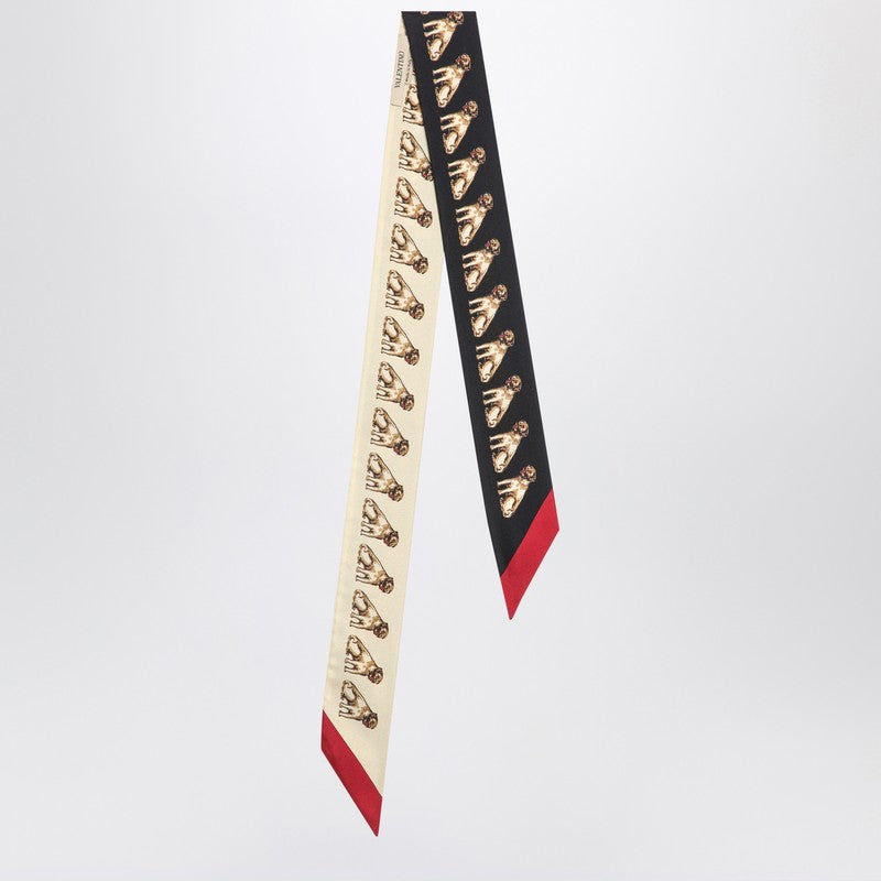 Valentino Silk Garavani Petit Charles Bandeaux Scarf Glam Steals