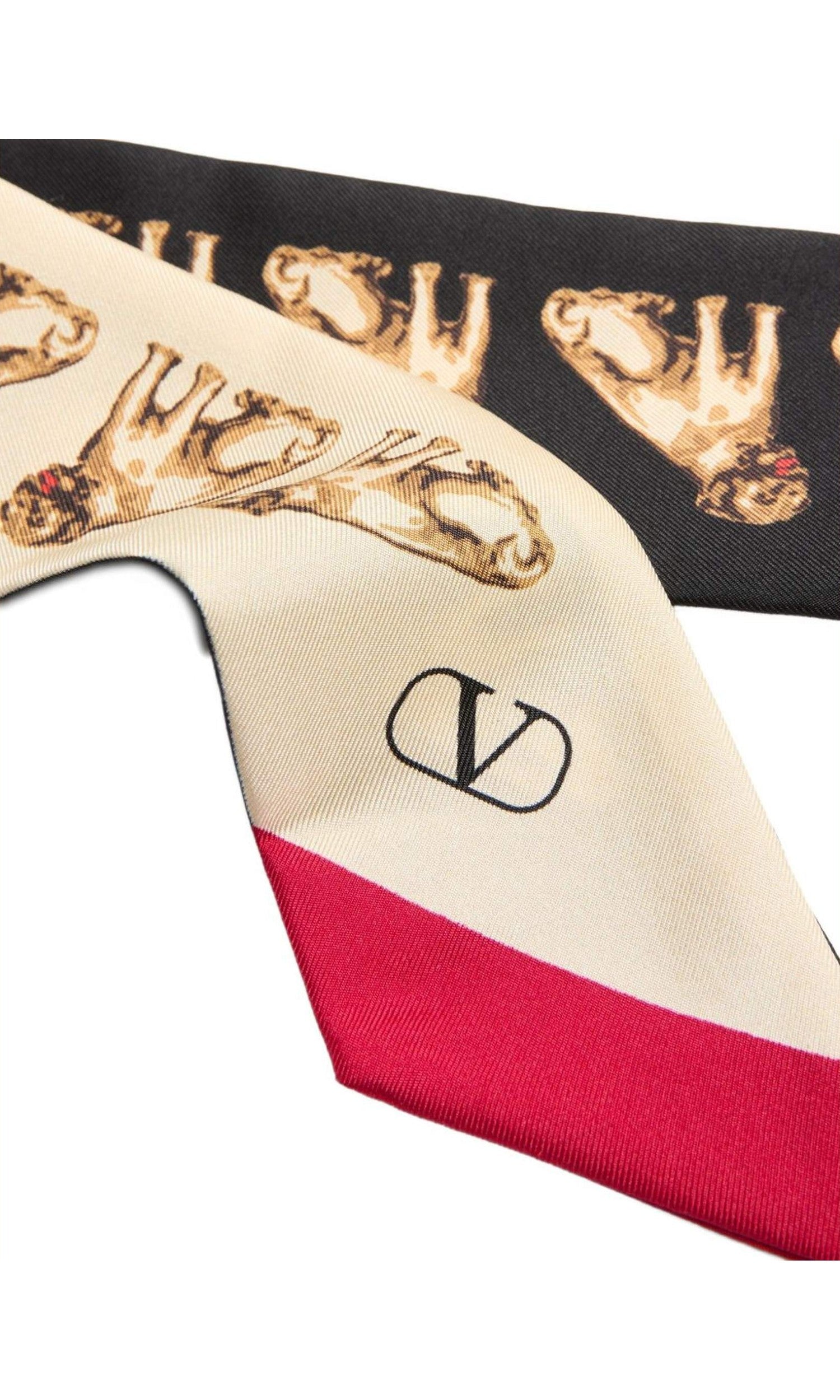 Valentino Silk Garavani Scarf Bandeaux Petit Charles Glam Steals