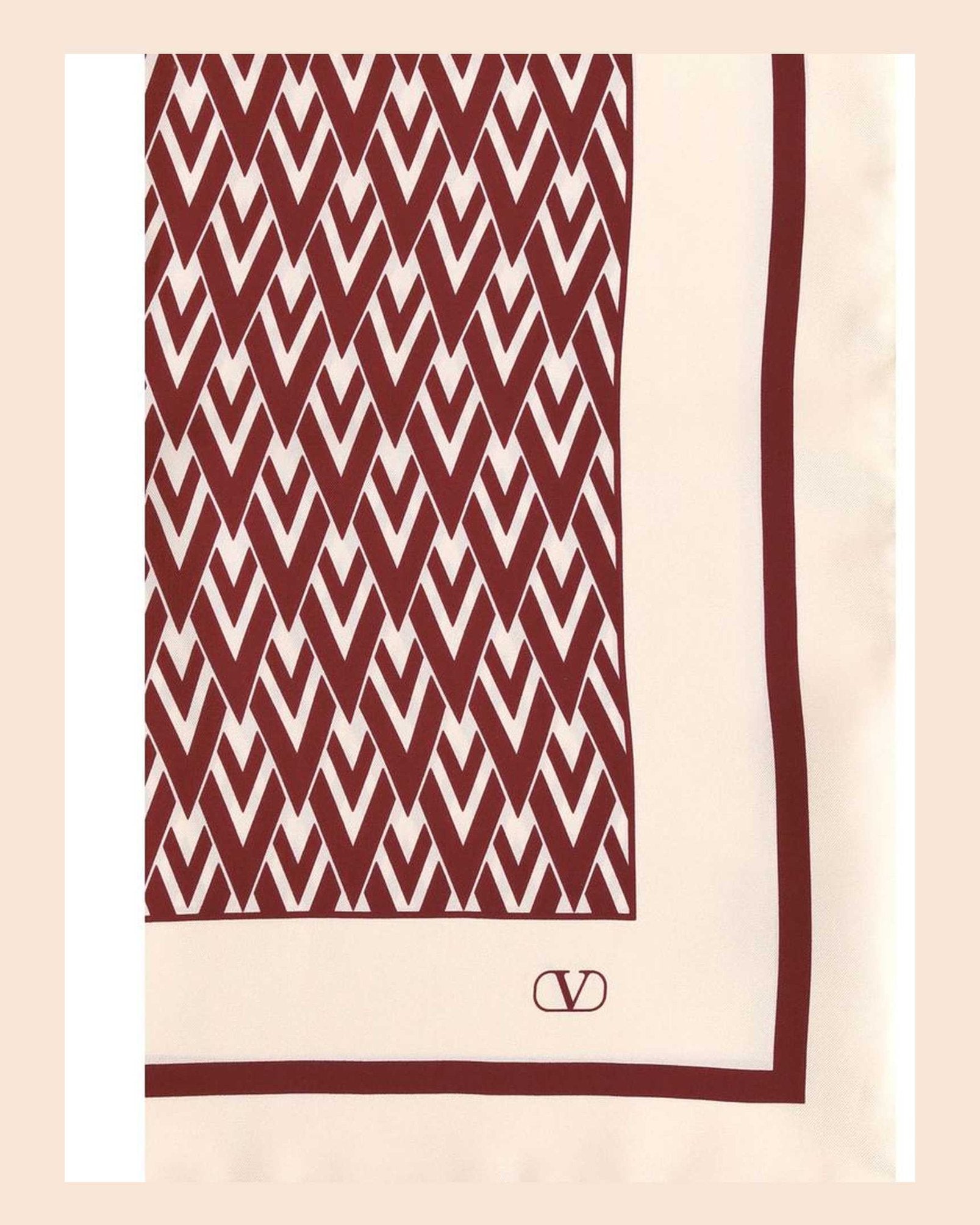 Valentino Silk Garavani Toute La V Scarf Glam Steals