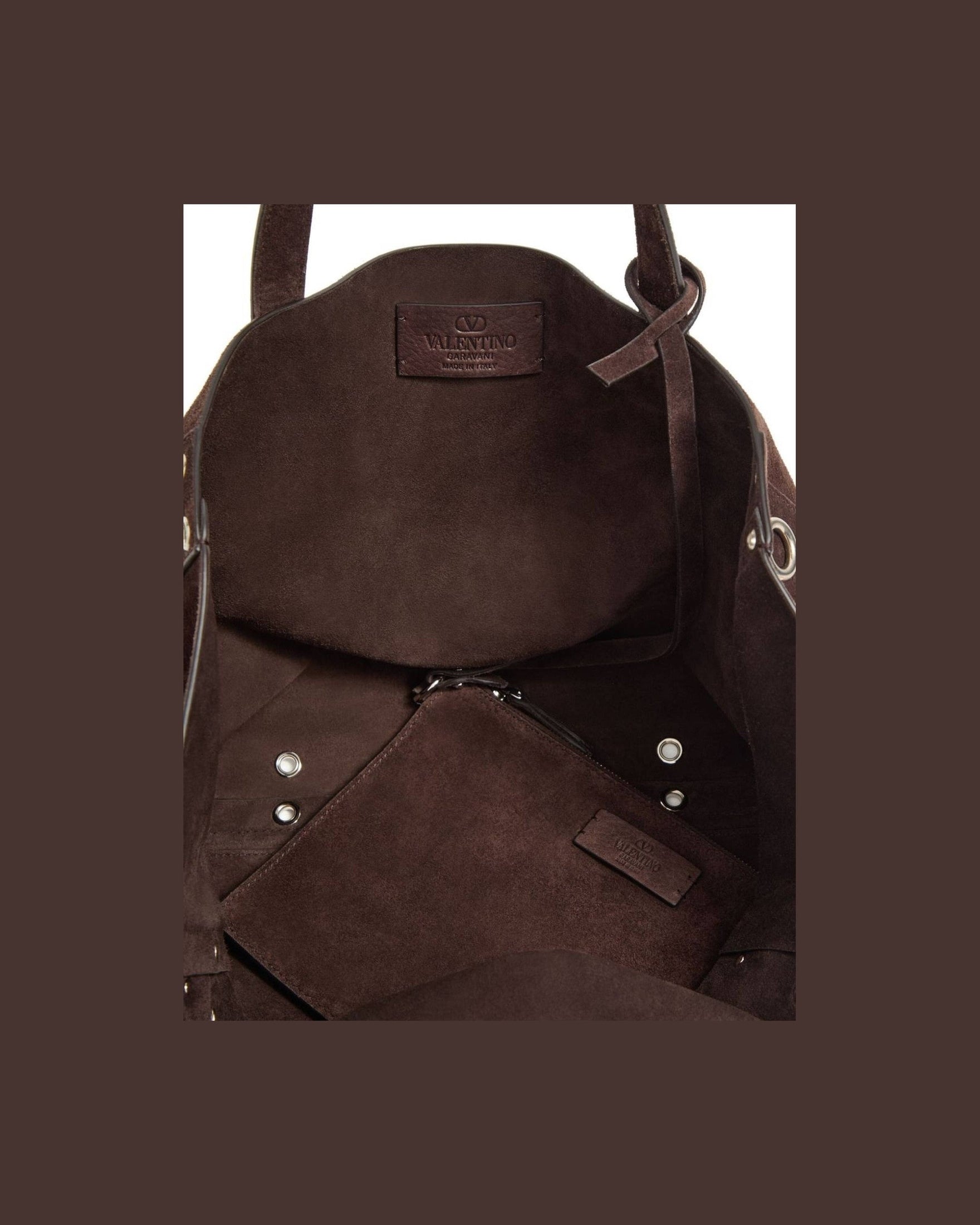 Valentino Suede Garavani Medium Nellcôte Shopping Bag Glam Steals