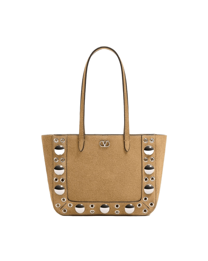 Valentino Suede Garavani NellcôTe Mini Shopping Bag Glam Steals