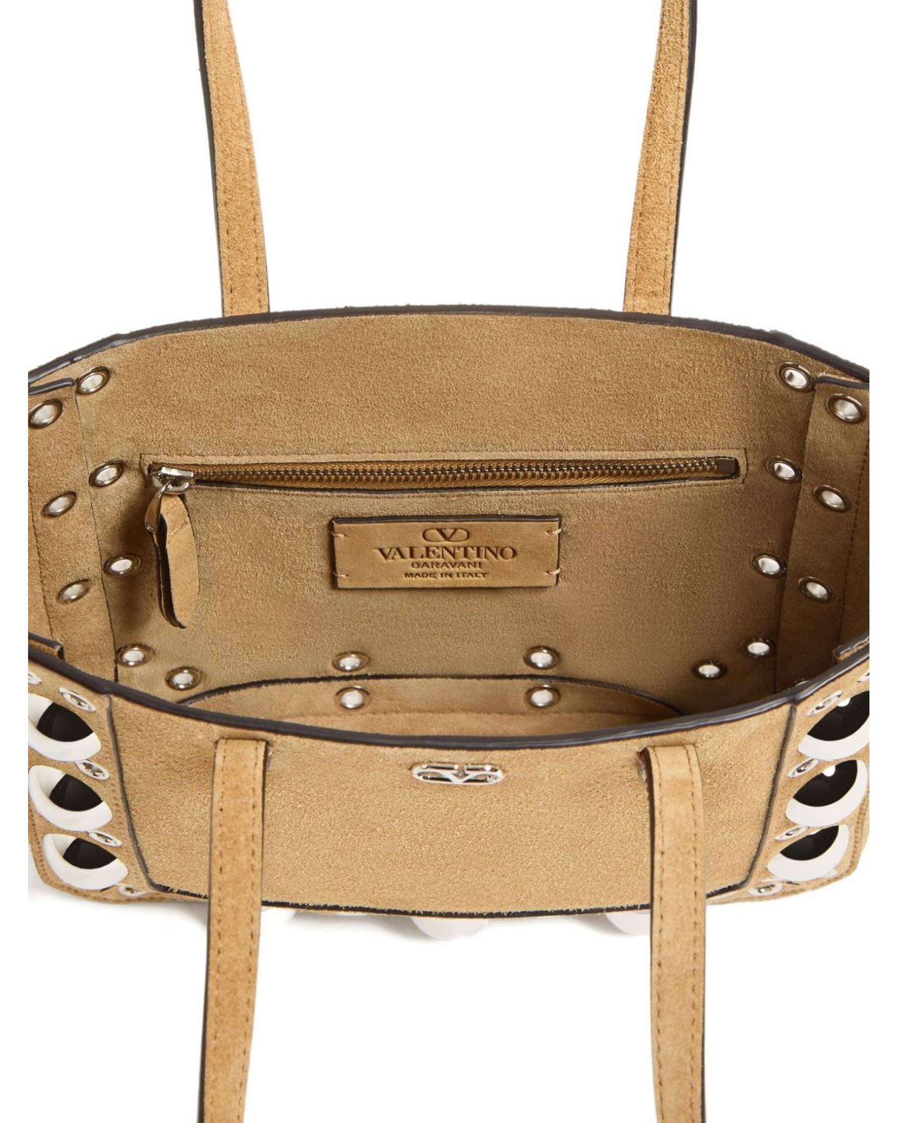 Valentino Suede Garavani Nellcôte Mini Shopping Bag Glam Steals