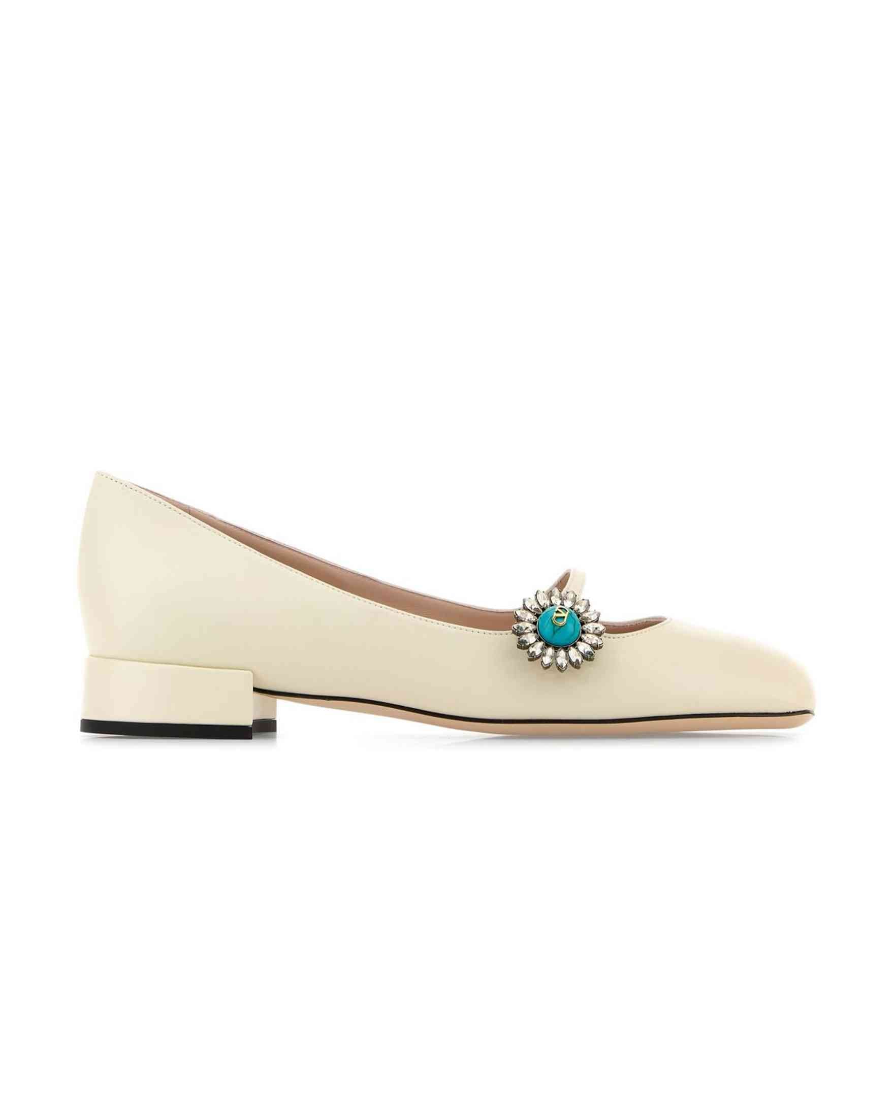 Valentino White Garavani Flat Shoes Glam Steals