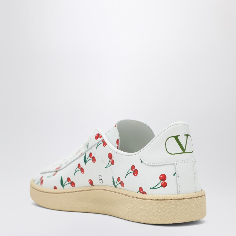 Valentino White Garavani Royco Sneaker with Cherryfic Pattern Glam Steals