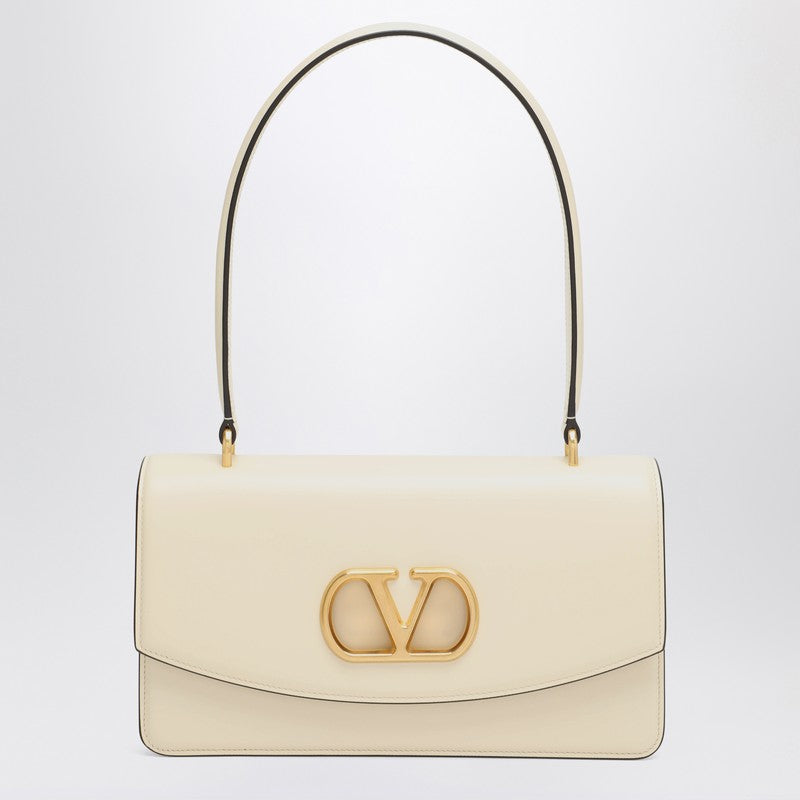 Valentino White Garavani Vain Bag in Butter Glossy Calfskin Glam Steals