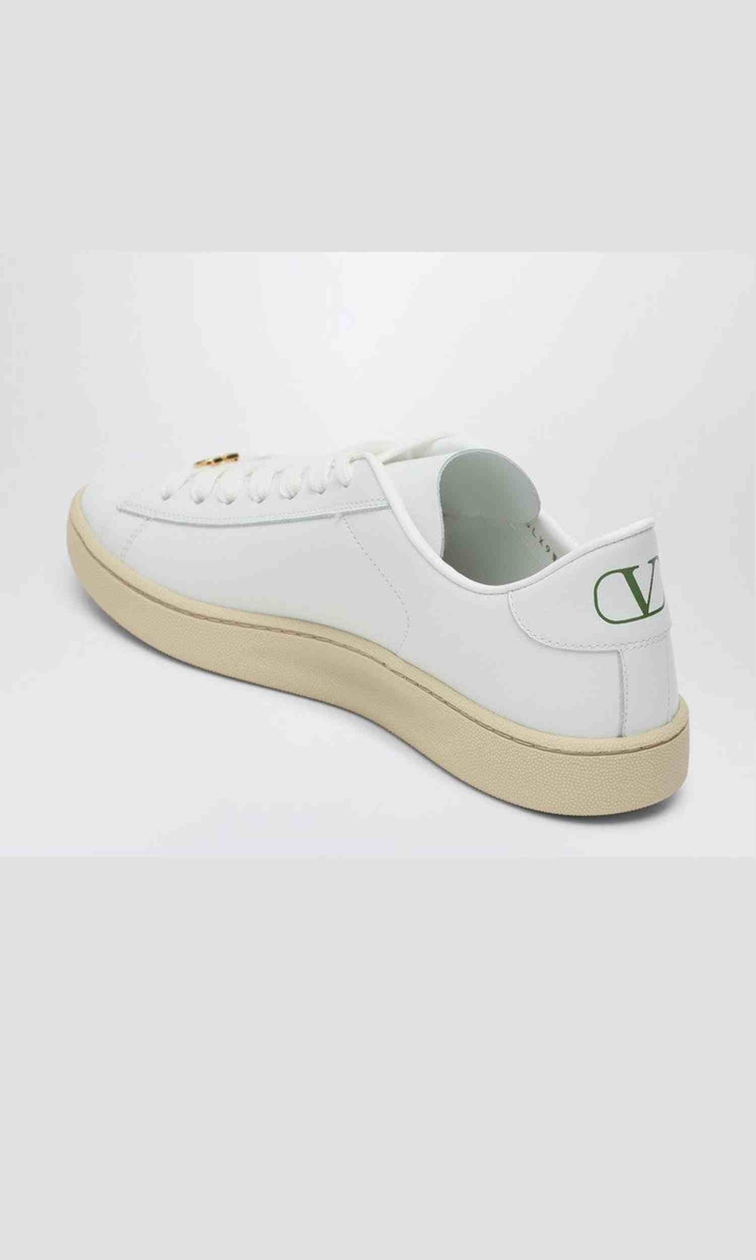 Valentino White Leather Garavani Royco Sneakers Glam Steals