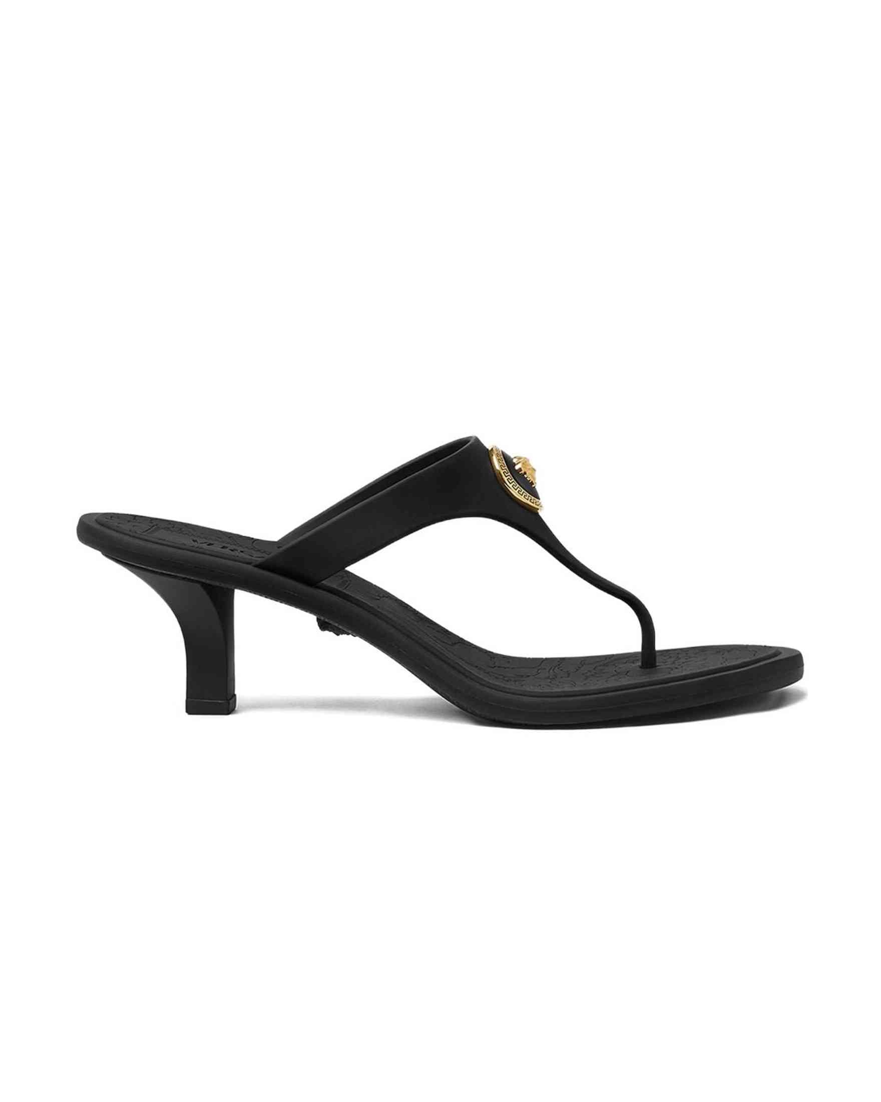 Versace Alia 55mm Rubber Flip Flop Sandals Glam Steals