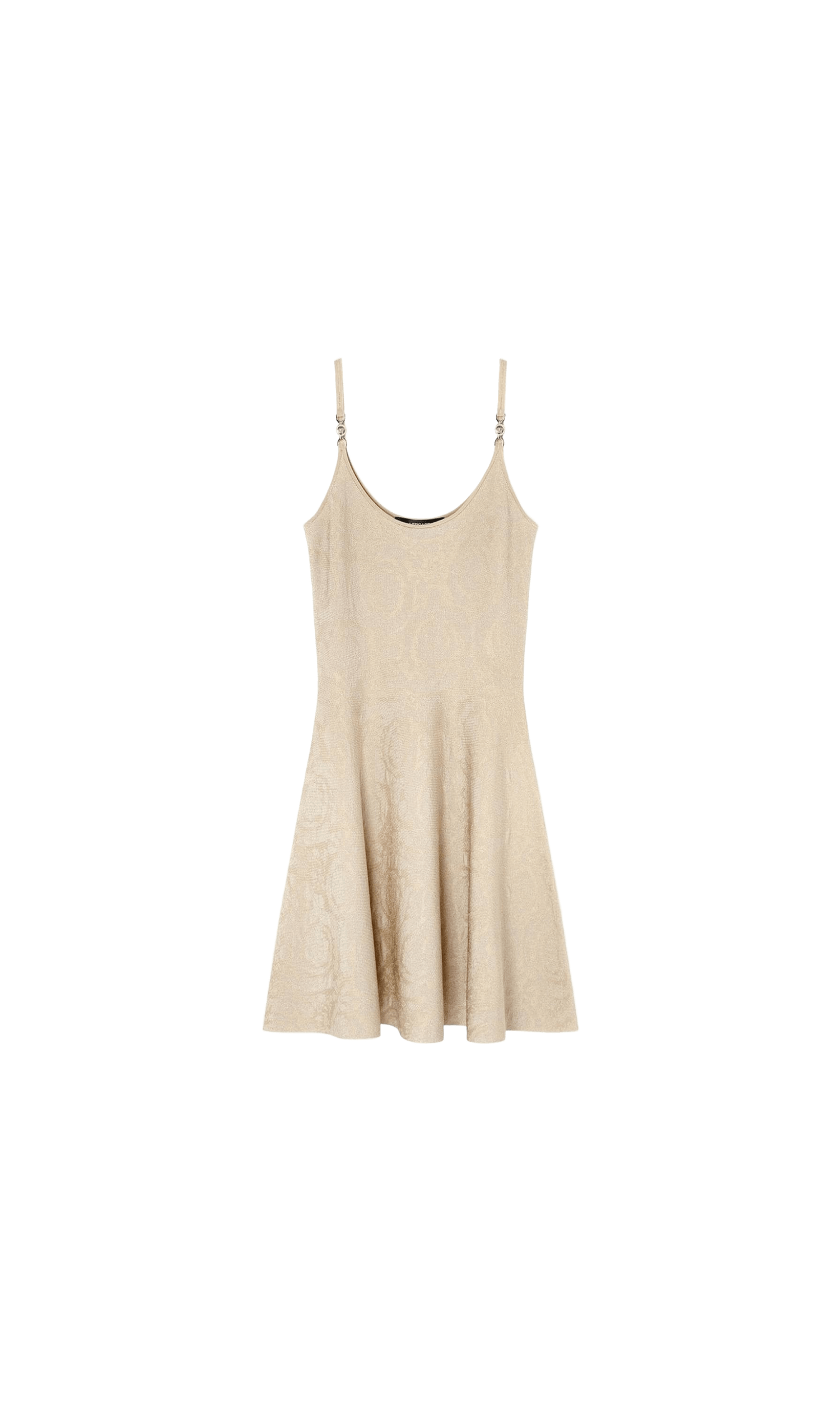 Versace Barocco Jacquard Flared Mini Dress Glam Steals