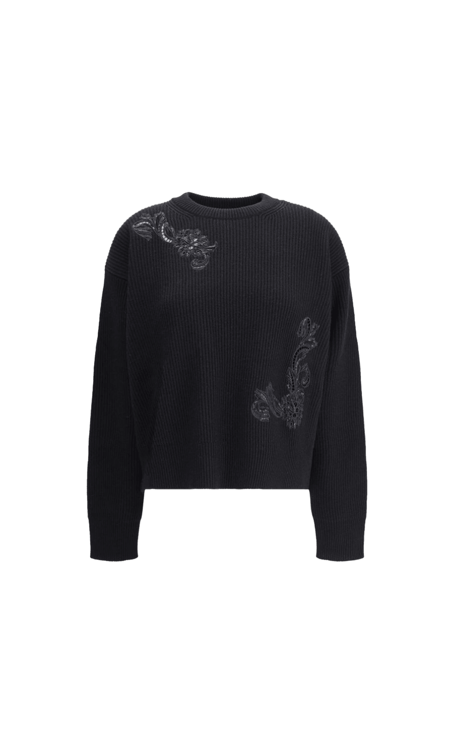 Versace Barocco Leaf Embroidered Sweater Glam Steals