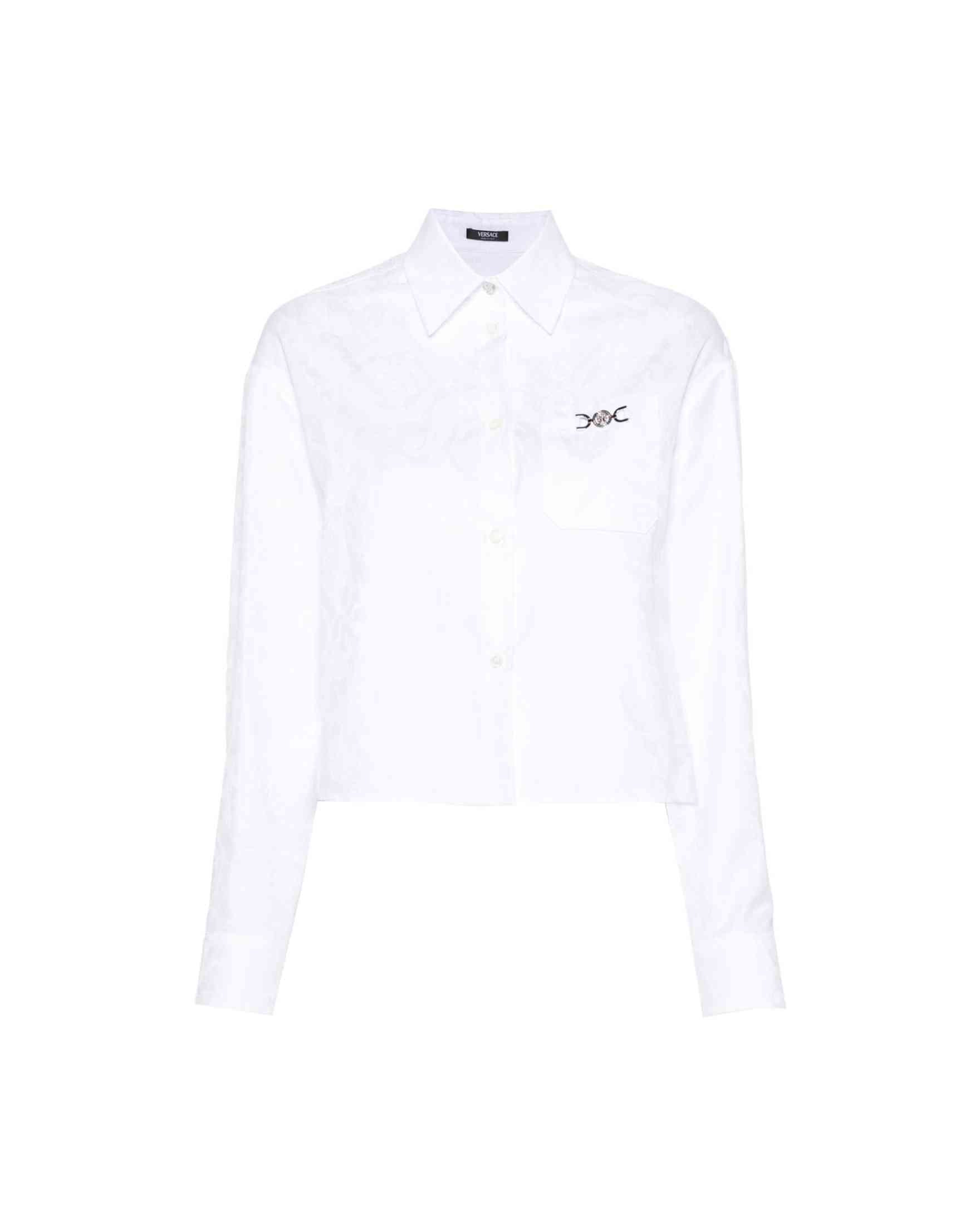 Versace Baroque Jacquard Crop Shirt Glam Steals