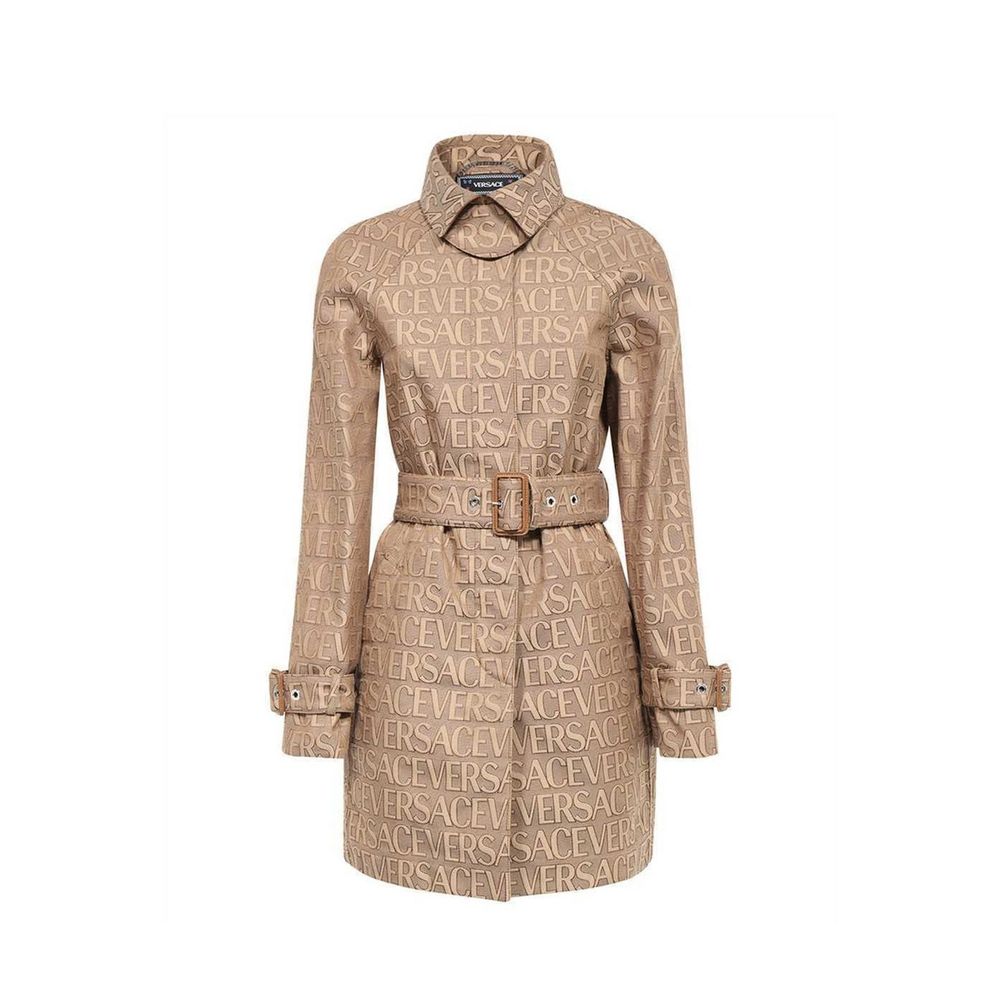 Versace Beige Cotton Coat Glam Steals