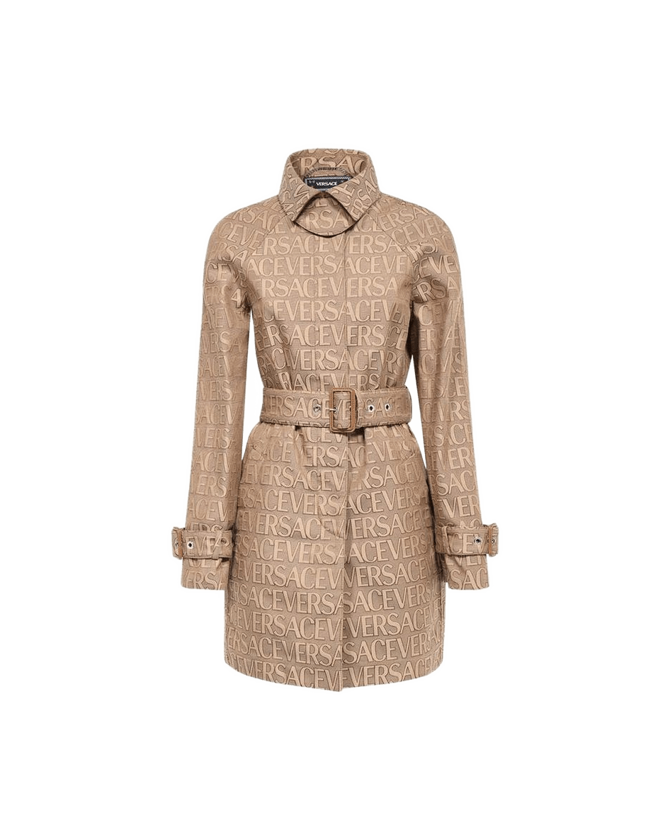 Versace Beige Cotton Coat Glam Steals