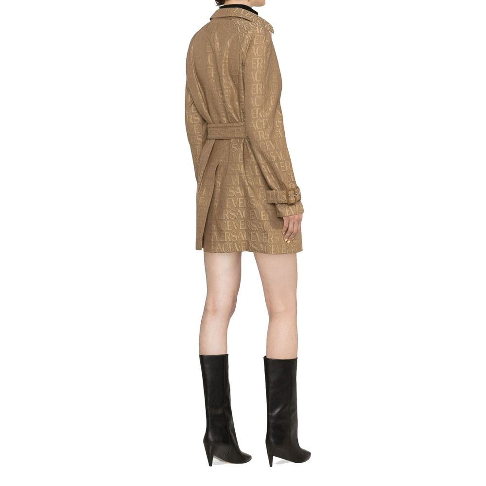 Versace Beige Cotton Coat Glam Steals