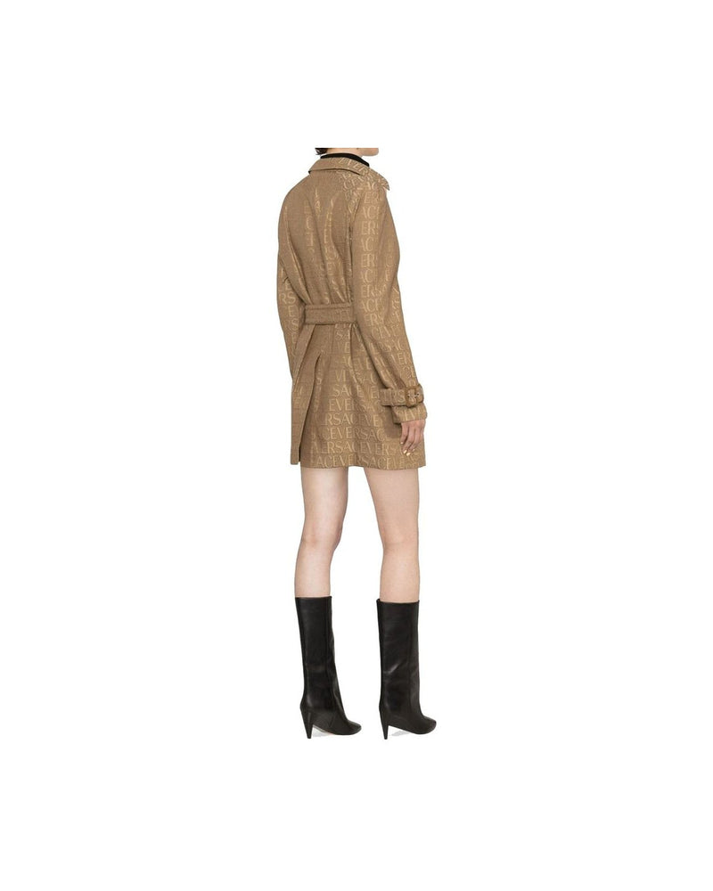 Versace Beige Cotton Coat Glam Steals