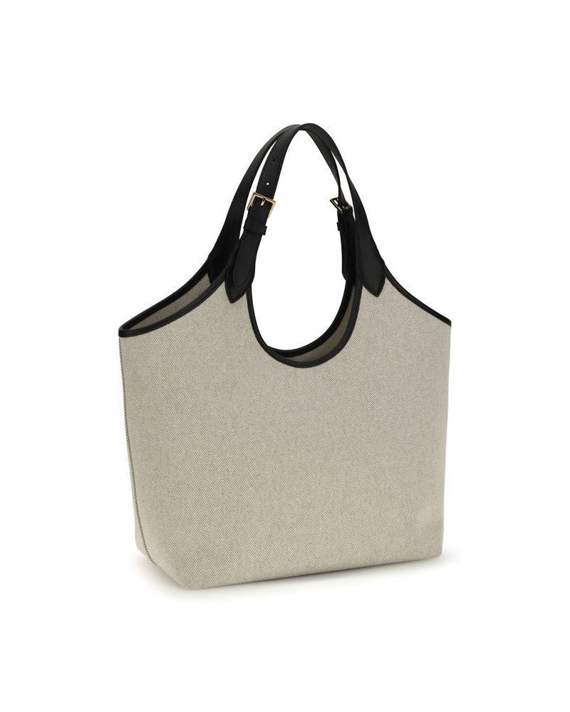 Versace Beige Cotton Shoulder Bag Glam Steals