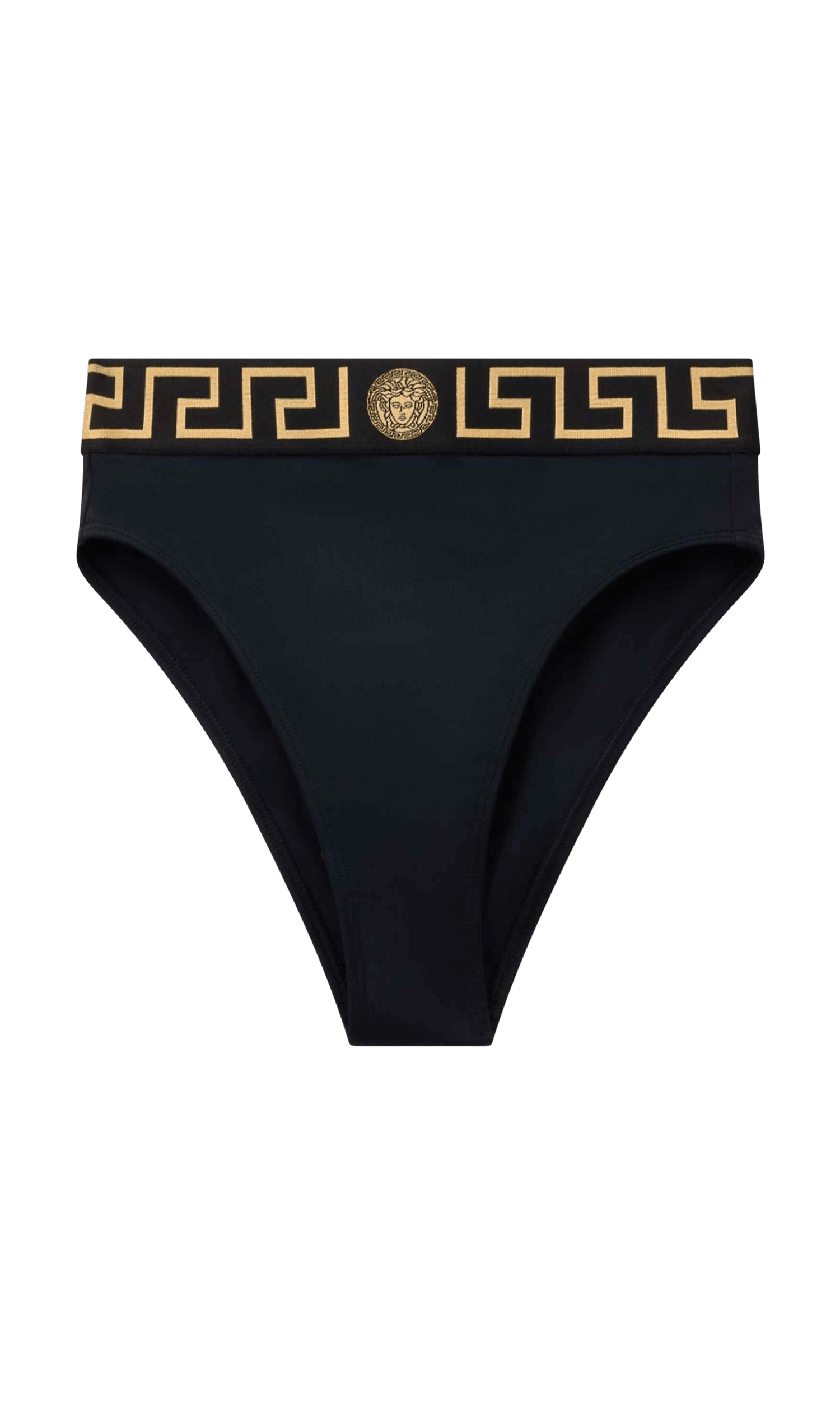 Versace Bikini Bottoms with Logo Band Glam Steals